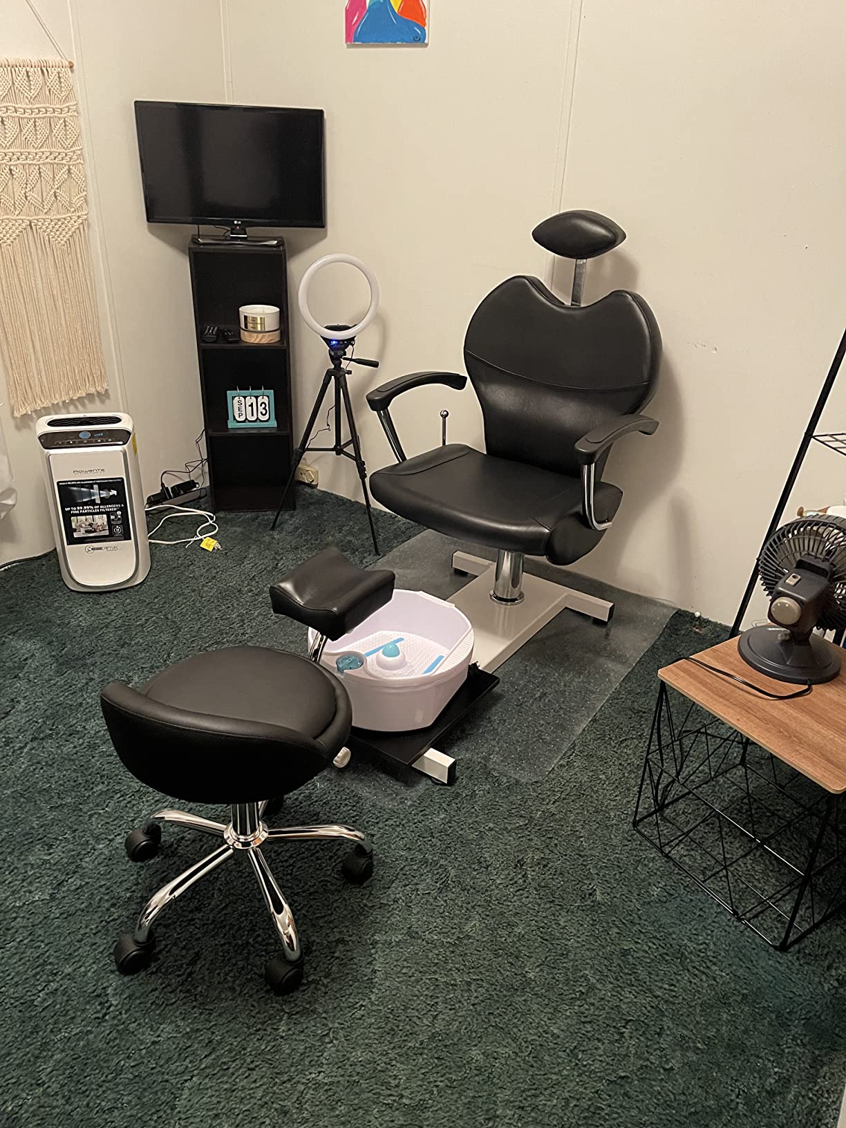 Funnylife Pedicure Station Black Hydraulic Spa Chair & Foot Classic Salon Massage Equipment customer photo 1