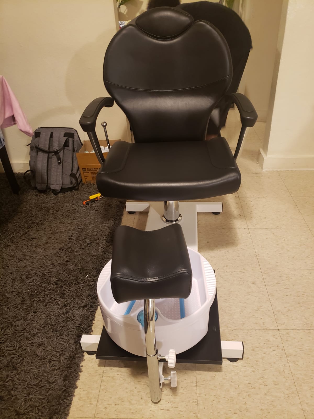 Funnylife Pedicure Station Black Hydraulic Spa Chair & Foot Classic Salon Massage Equipment customer photo 2