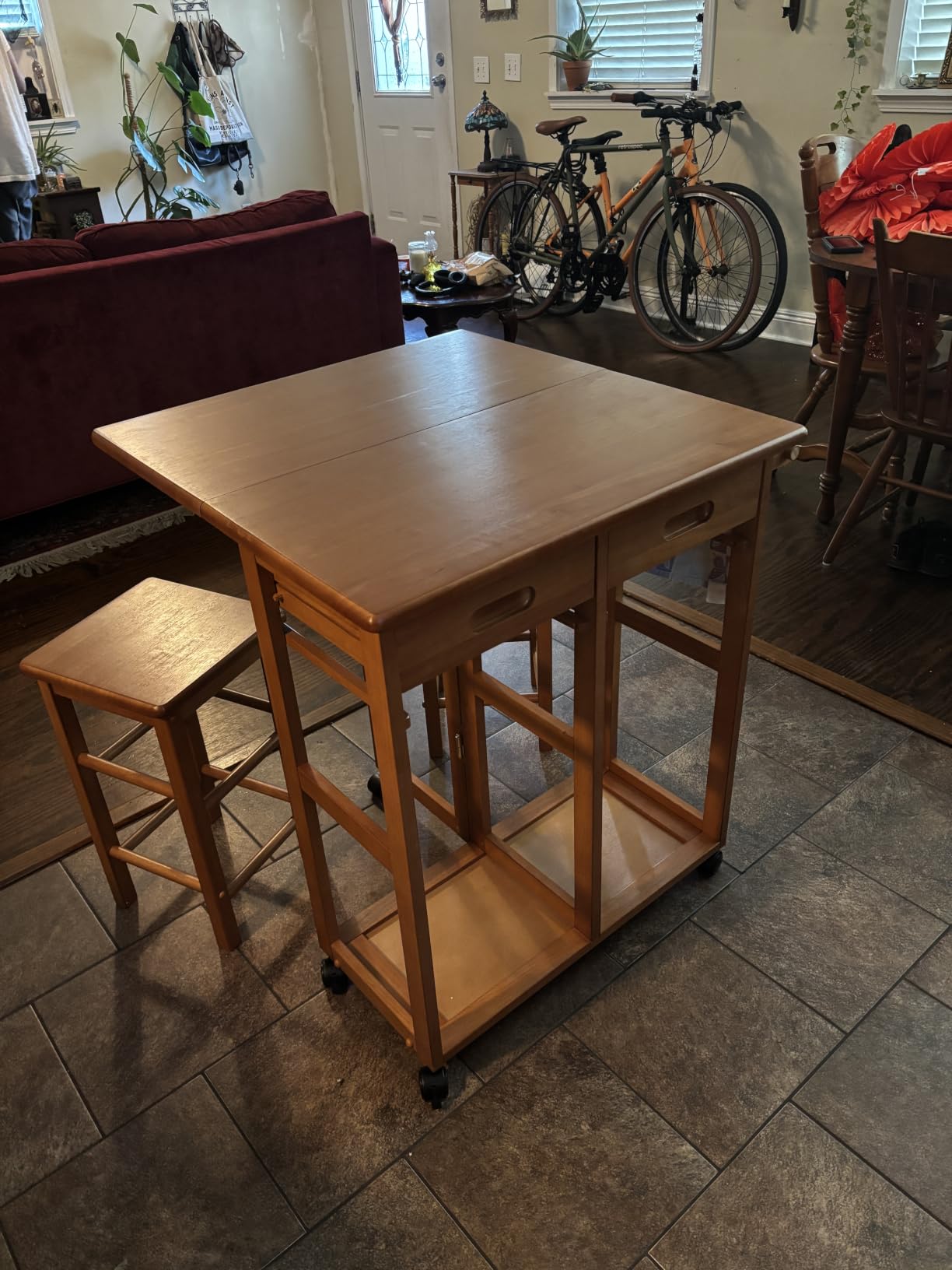 Winsome Suzanne Kitchen Table Set with Stools, Coffee, 33