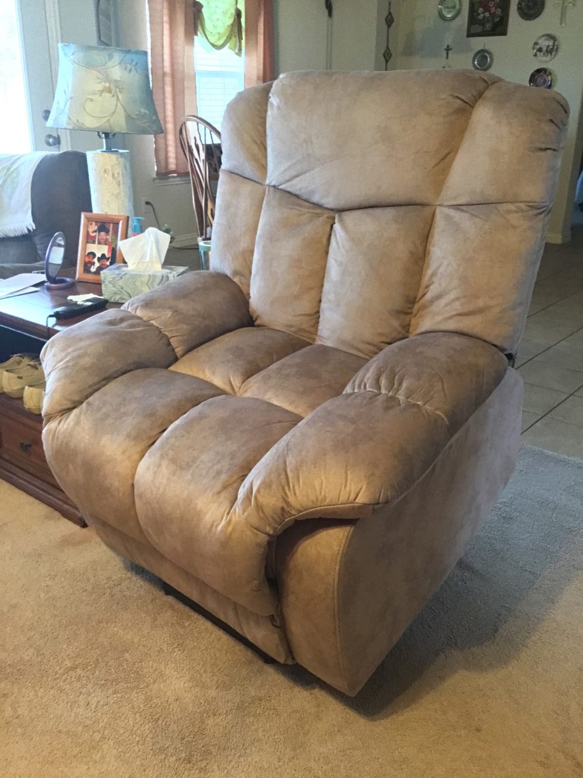 Power Lift Recliner Chair for Elderly, Heavy Duty Lift Chair, Light Tan | Electric Power Recliner Chair Heavy Duty Safety Motion Reclining Mechanism-Antiskid Fabric Sofa Living Room Chair Overstuffed customer photo 1