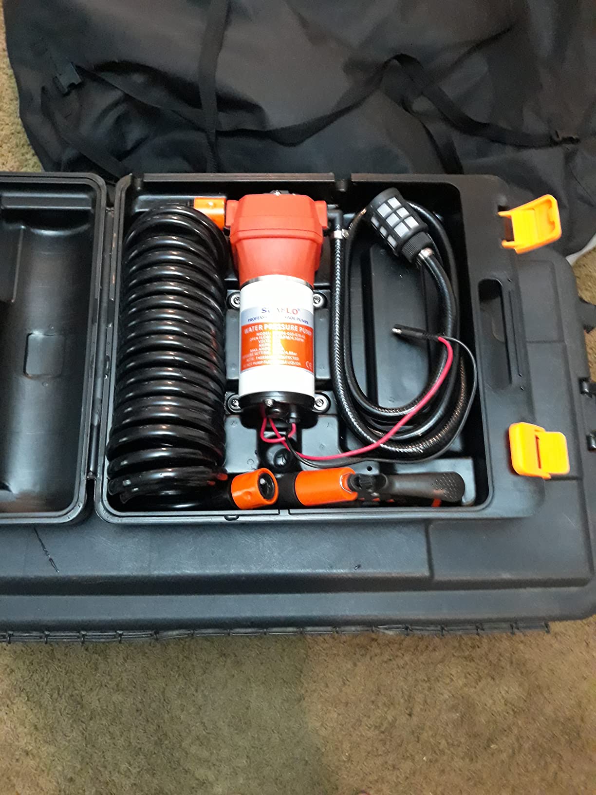 SEAFLO 41-Series Portable Washdown Pump Kit - 12V DC, 4.5 GPM, 70 PSI | Self-Priming, Adjustable Sprayer, Built-In Bypass Valve | Marine, RV, and Agriculture, Compact & Durable with 4-Year Warranty customer photo 1