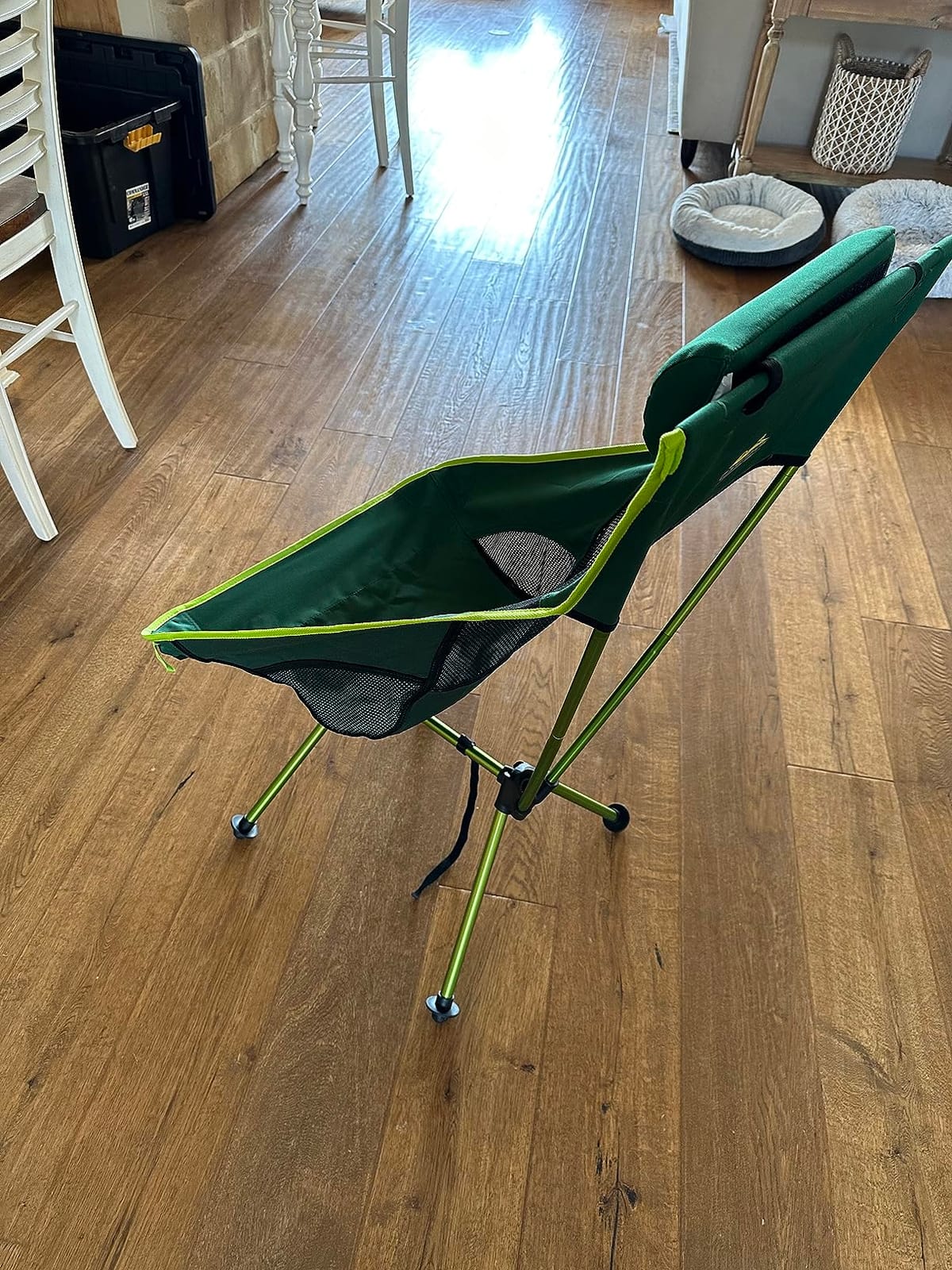 Cascade Mountain Tech Outdoor High Back Lightweight Camp Chair with Headrest and Carry Case - Green customer photo 2