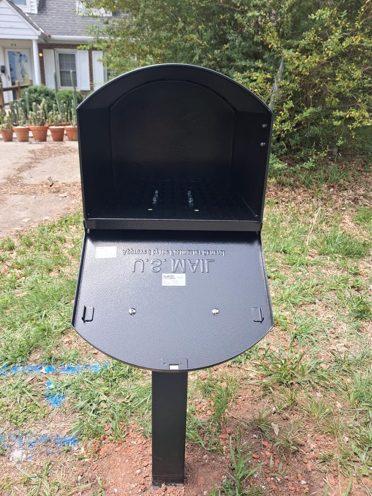Mail Boss Orca Extra Large Galvanized Steel Post Mount Mailbox, Non-Locking | USPS Approved T4 Rural Mailbox customer photo 2