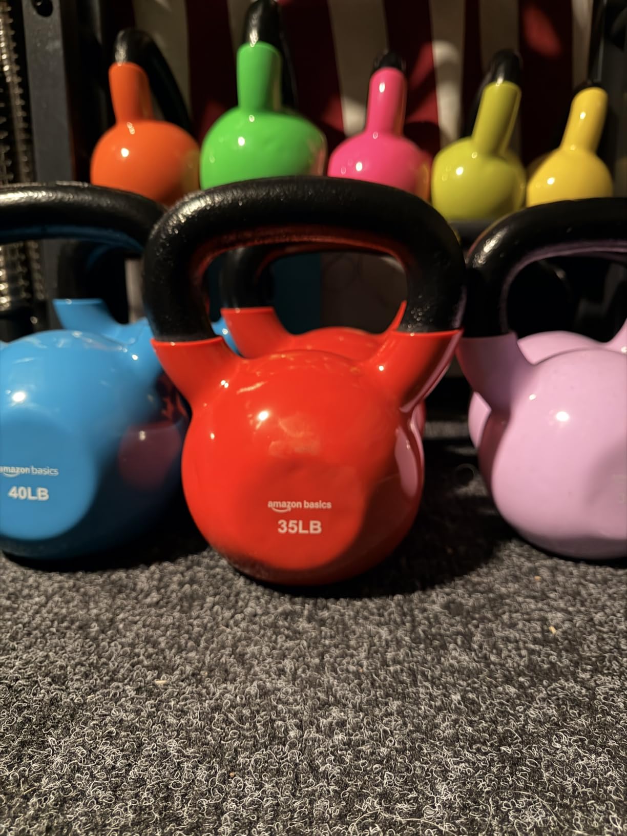 Amazon Basics Vinyl Kettlebell customer photo 1