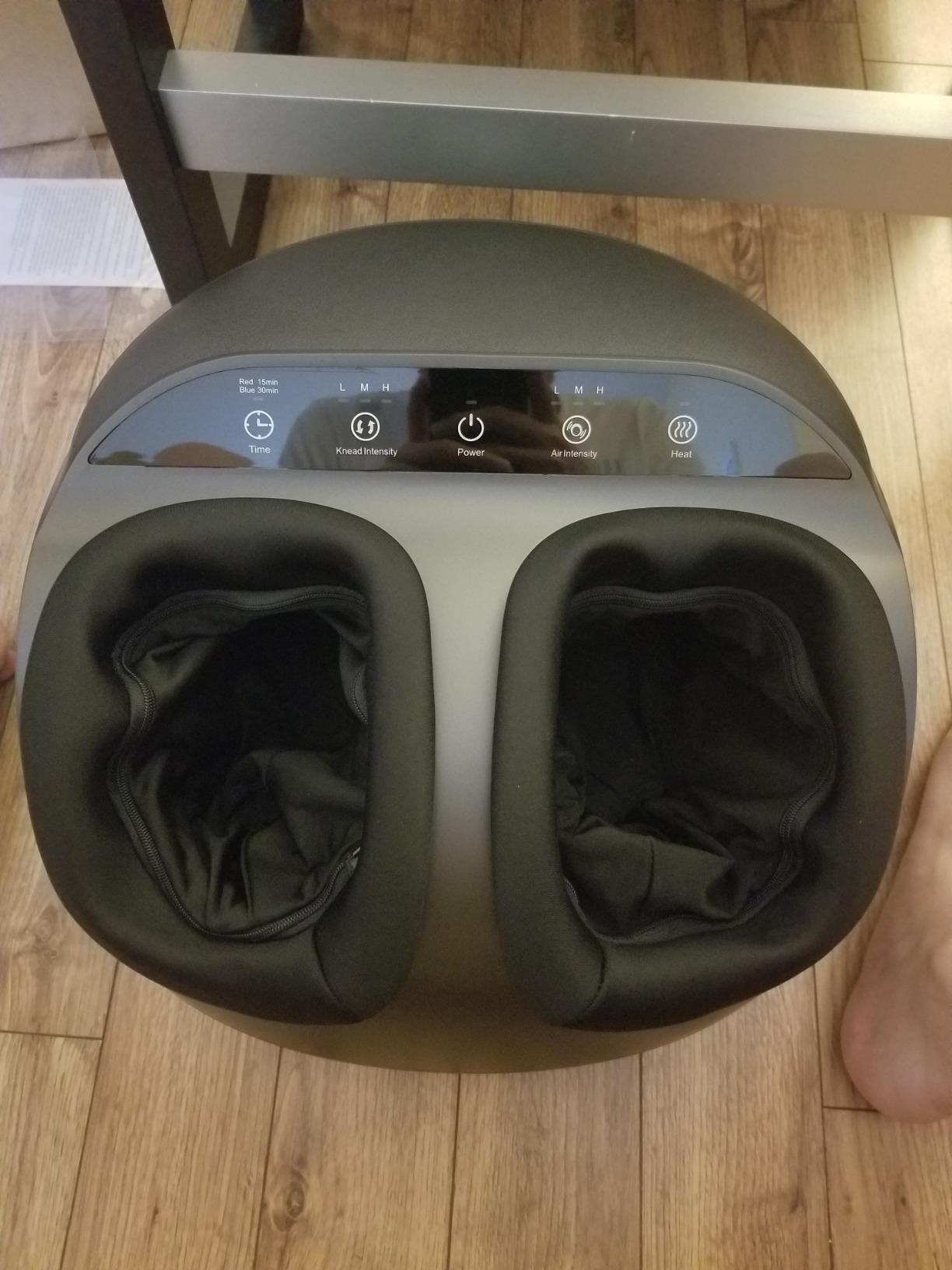 RENPHO Full Foot Massager with Heat, Deep Shiatsu for Plantar Fasciitis | FSA Eligible HSA, 3 Compression & Kneading Levels, Corded Electric, Auto Timer, Birthday Gifts for Women Men, Size up to 13 customer photo 1