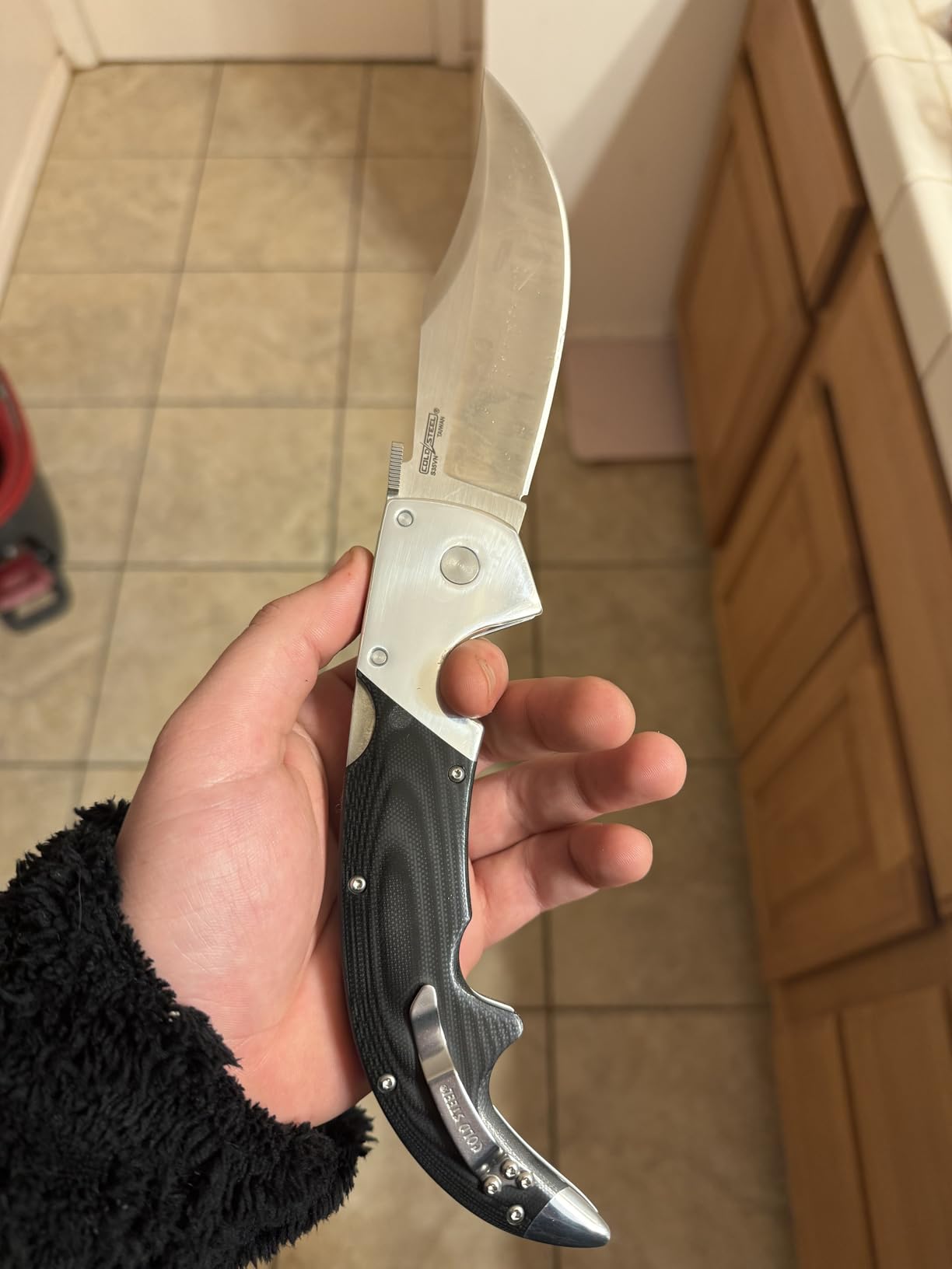 COLD STEEL Espada Series S35VN Steel Ultra-Sharp Blades Tactical Pocket Folding Knife with Tri-Ad Lock & Ambidextrous Pocket/Belt Clip customer photo 2