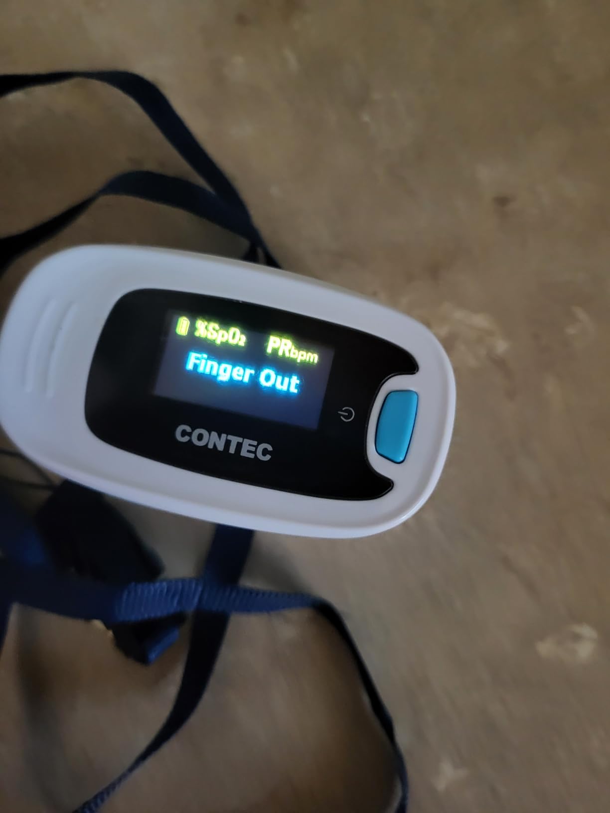 CONTEC Pulse Oximeter, SpO2 & PR Waveform Blood Oxygen Monitor w/Lanyard customer photo 2
