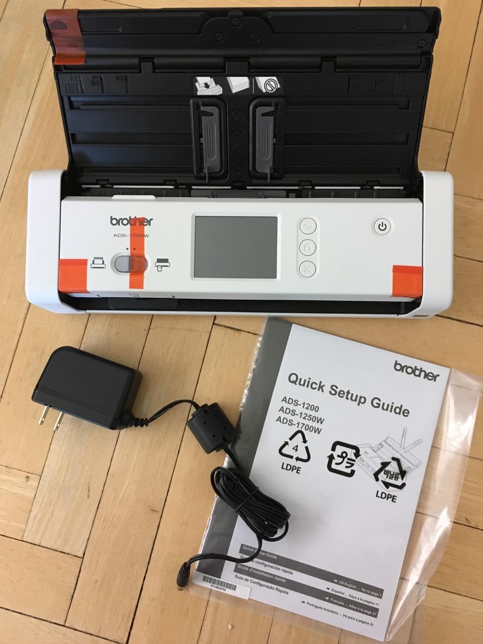Brother ADS-1700W Wireless Document Scanner, Fast Scan Speeds, Easy-to-Use, Ideal for Home, Home Office or On-the-Go Professionals, White customer photo 2