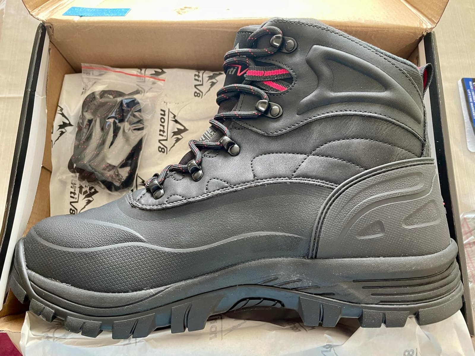 NORTIV 8 Men's Waterproof Hiking Winter Snow Boots customer photo 2