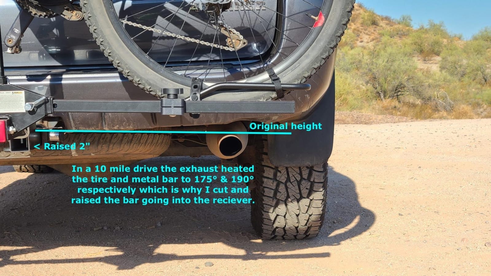 MaxxHaul Platform Bike Rack for 2 Bikes - Hitch Mounted Tray Carrier for SUV, Van, & Truck - Adjustable Tire Cradles & Foam Padded Hooks - Fits 2