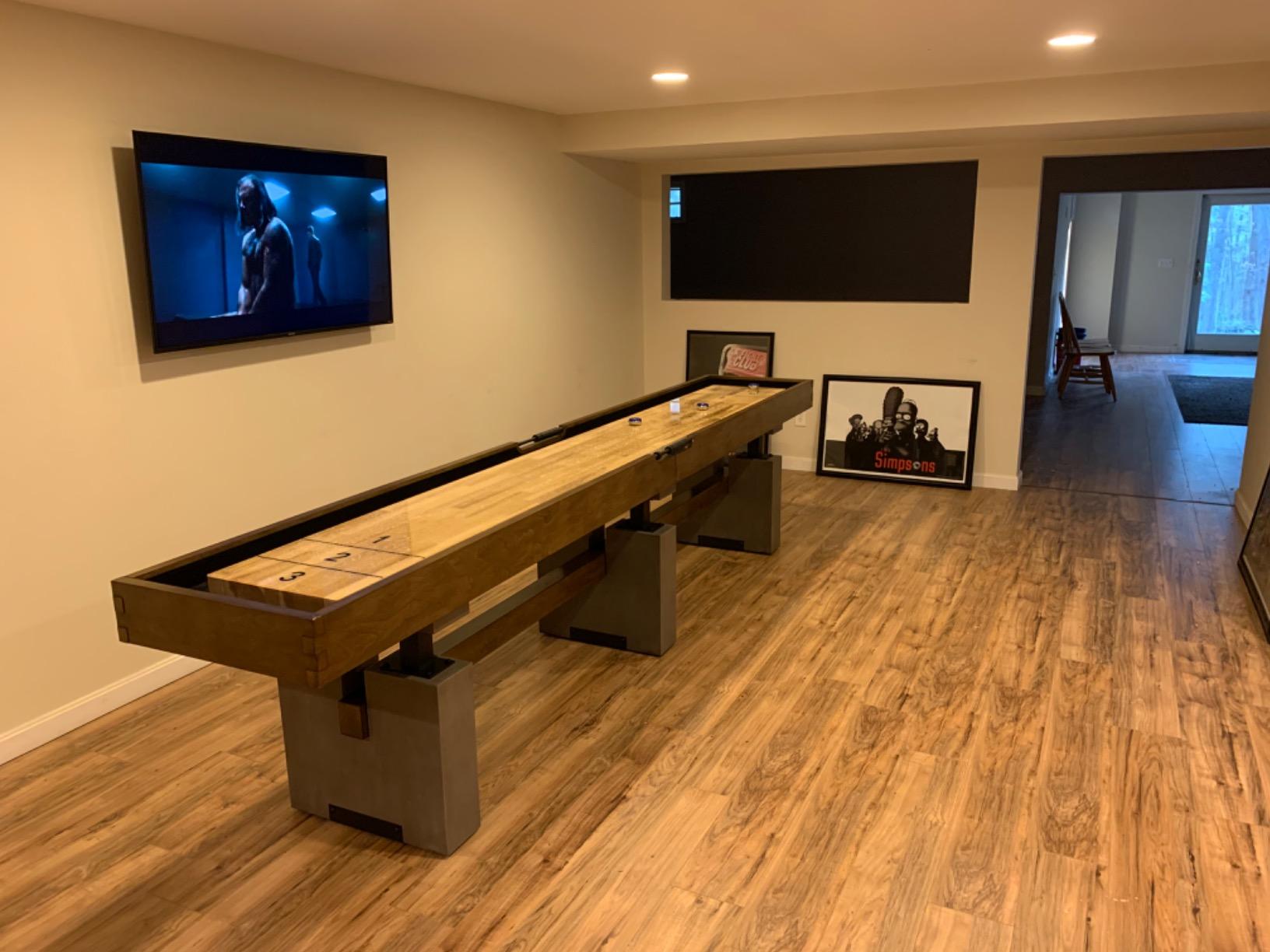 Barrington Urban Shuffleboard Table with Scratch-Resistant Playfield and 8-Puck Set customer photo 2