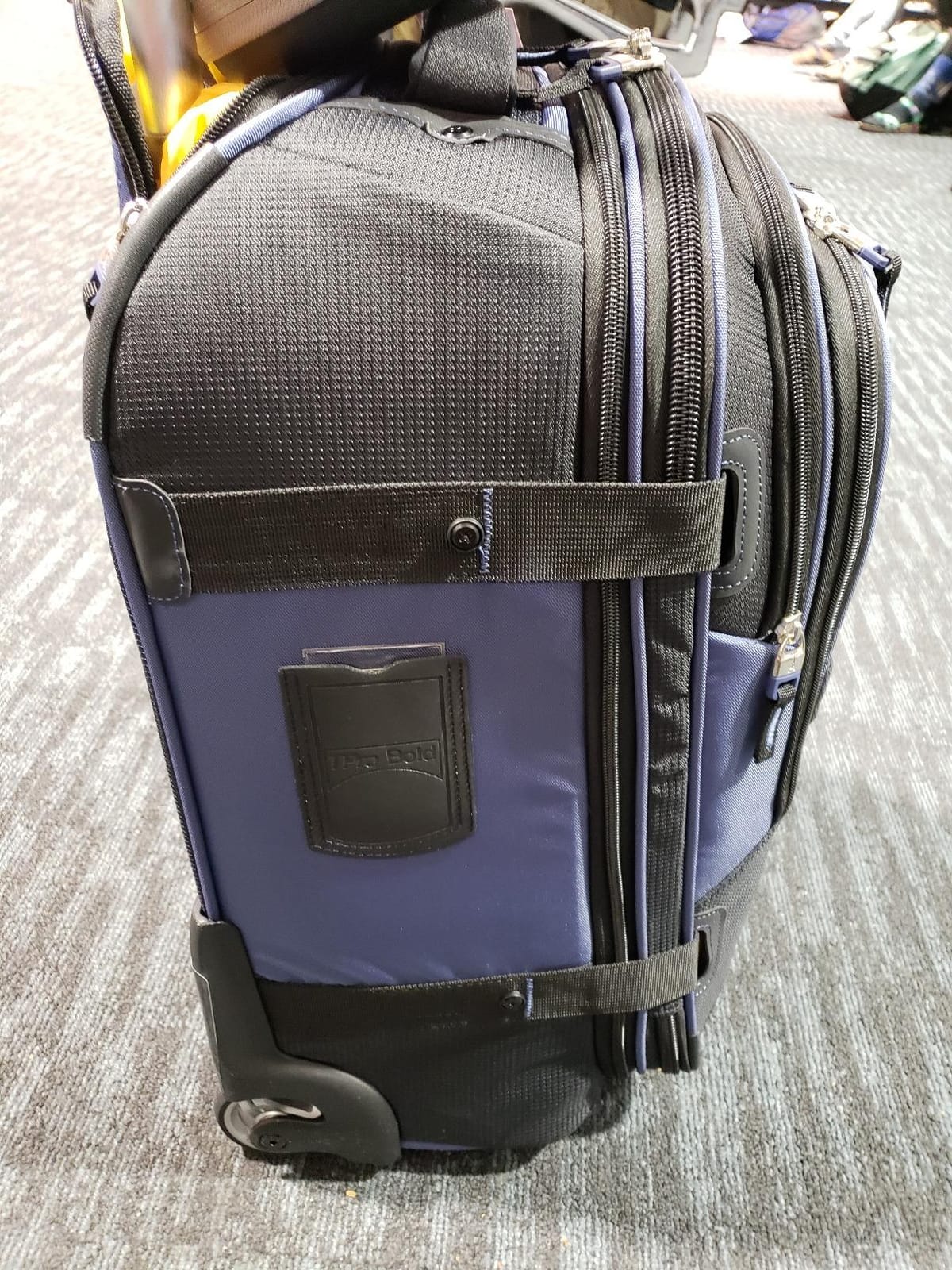 Travelpro Bold Softside Carry-On Rollaboard, Blue/Black, 22-Inch customer photo 2