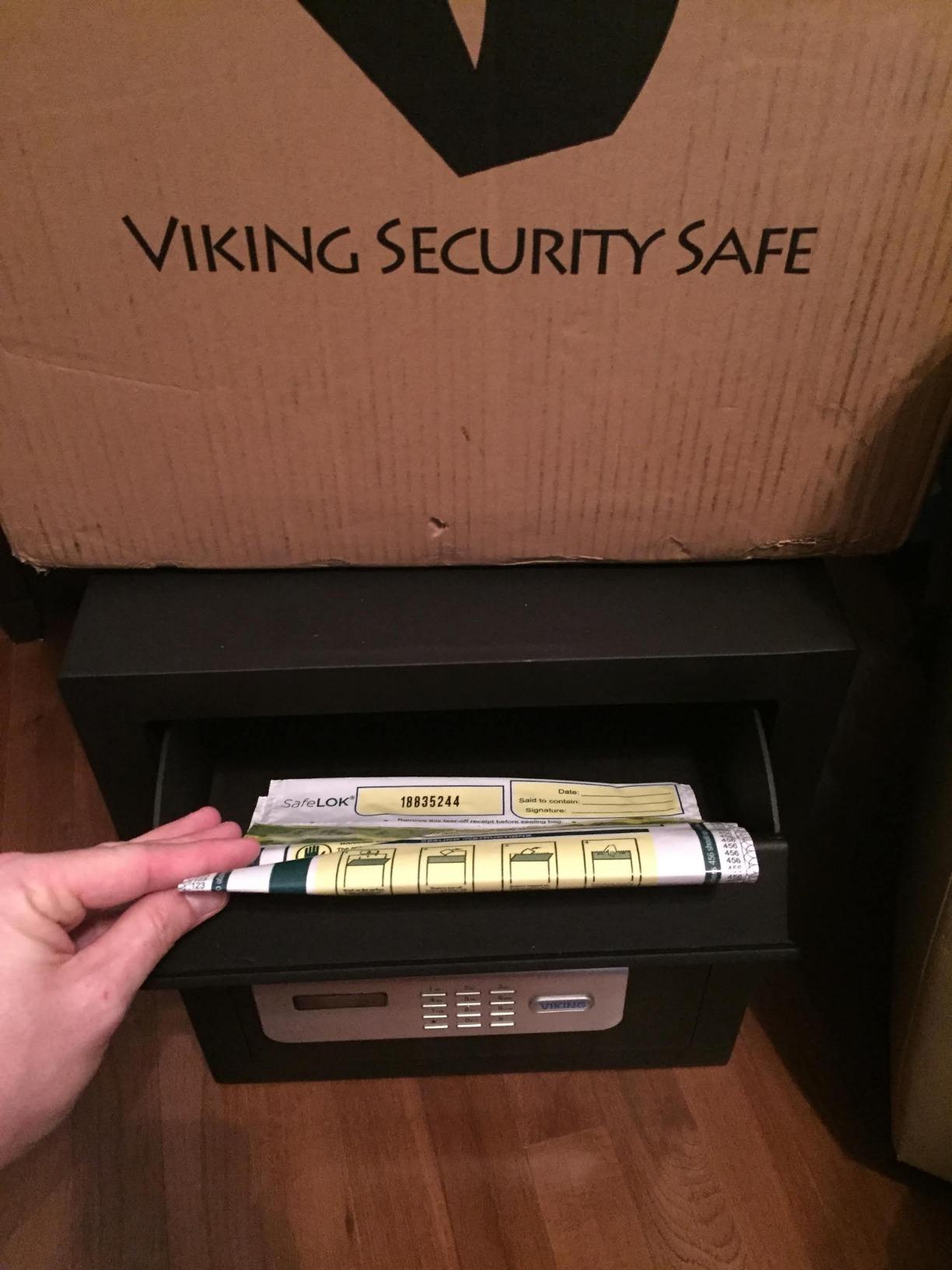 Viking Security Safe VS-48DS Large Depository Safe with Drop Slot | Heavy-Duty Digital Keypad for Cash, Documents and Valuables; Anti-Fish Design, Motorized Lock, LED Light and Business Use customer photo 2