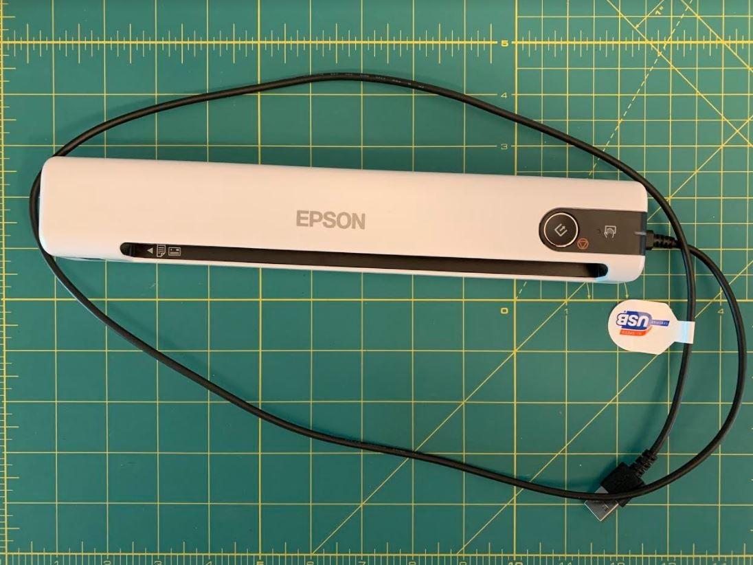 Epson DS-70 Portable Document Scanner Mobile Single-Sheet Scanner for Laptops and Computers, 5.5 Second Scanning Speed, Business Card and Receipt Scanner with OCR customer photo 2