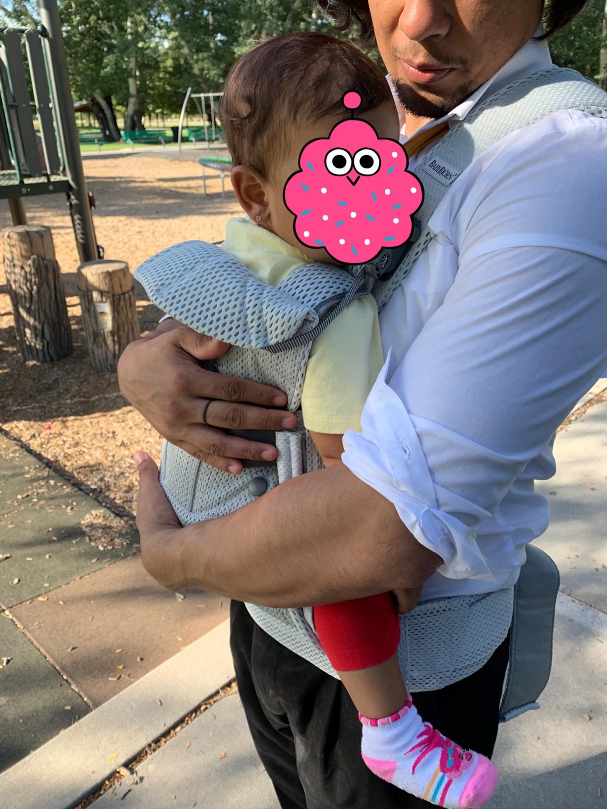 BabyBjörn New Baby Carrier One Air 2019 Edition, Mesh, Black, One Size (098025US)(Pack of 1) customer photo 2
