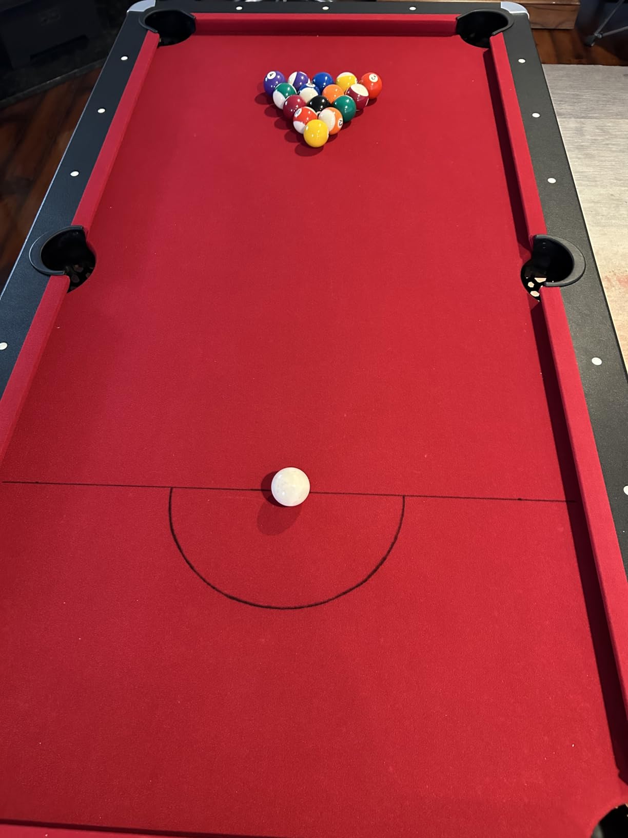 Hathaway Spartan 6 Ft Pool Table, with Ping Pong Multi Game Combo Tables for Family Recreation Game Rooms - Includes Billiard Balls, Cues, Paddles, Brush & More customer photo 2