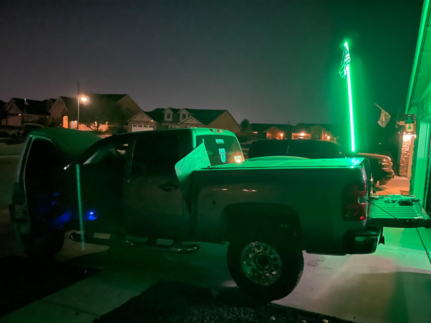True MODS 2pc 3ft Spiral RGB LED Whip Light for UTV ATV RF Wireless Remote | Waterproof, Lighted Whip CB Antenna Pole Stick, For RZR Can-Am Polaris SxS 4x4 Quad Dune Buggy 4 Wheeler customer photo 2
