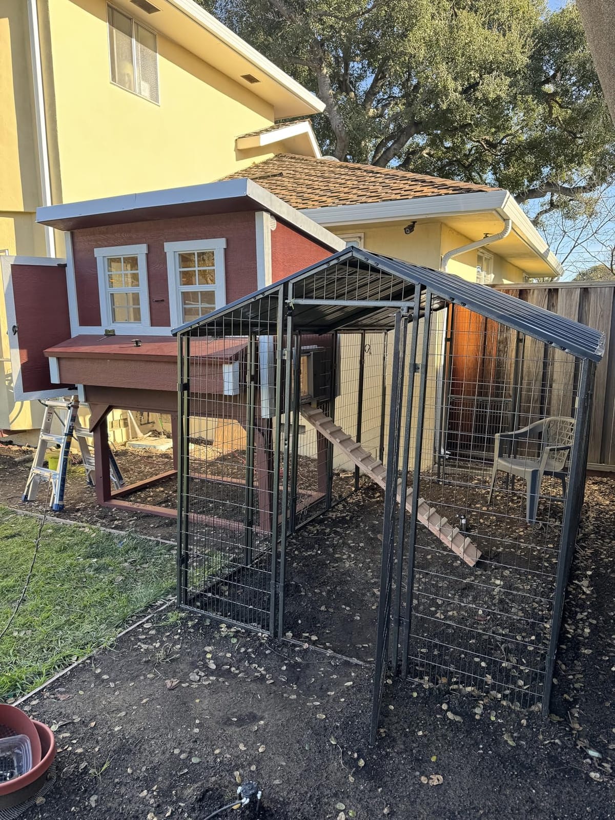 OverEZ Classic Large Chicken Coop for Up to 15 Chickens - Nesting Box - Large Bird, Poultry and Hen House Made from Wood, Made in USA customer photo 2