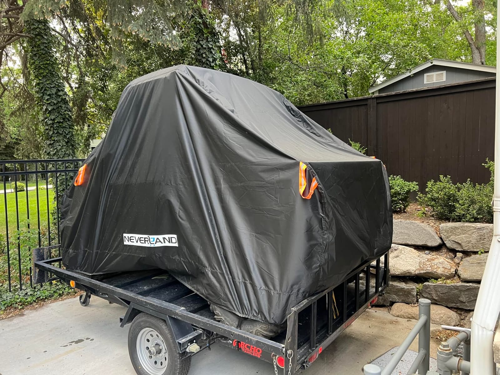 NEVERLAND UTV Cover Heavy Waterproof Denier Oxford Cloth for Polaris RZR Yamaha Can-Am Defender Kawasaki Ranger Cover 4-6 Passenger Black customer photo 2