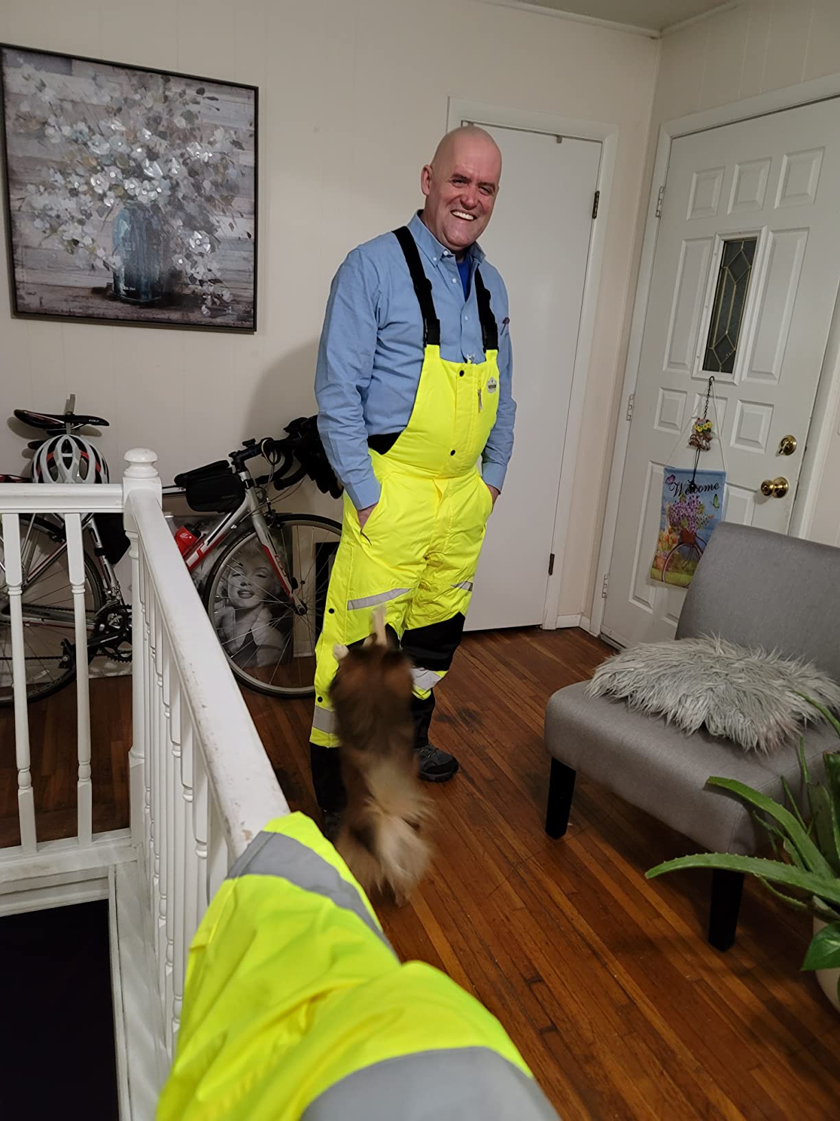 Ergodyne GloWear 8928 Insulated Thermal Bib Overalls, High Visibility, Weather-Resistant customer photo 2