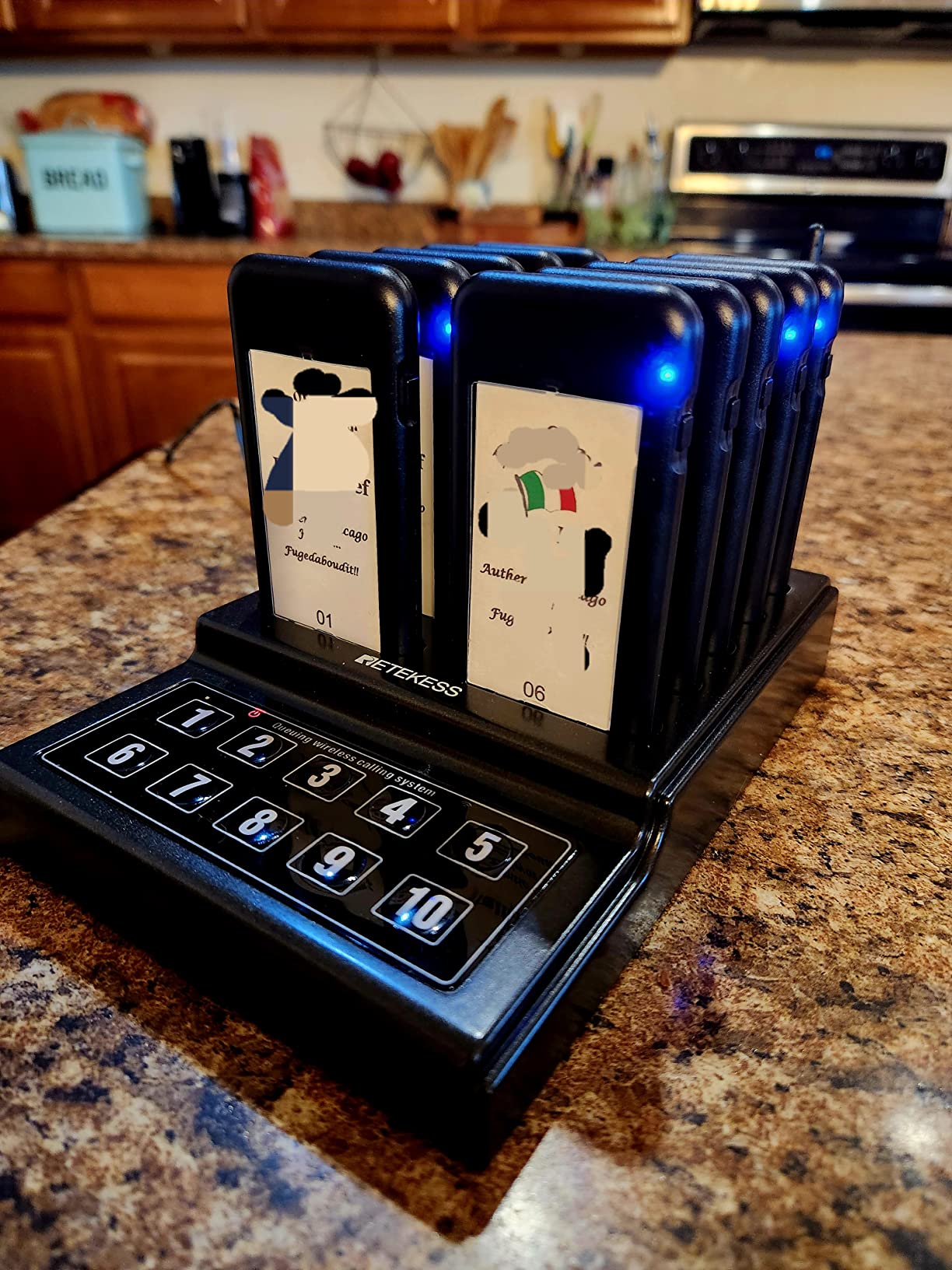 Retekess TD174 Restaurant Buzzer System, Restaurant Waiting Pager, Set with Vibration,Flashing and Buzzer,Close Reminder,10 Guest Pagers for Food Truck,Church Nursery customer photo 2