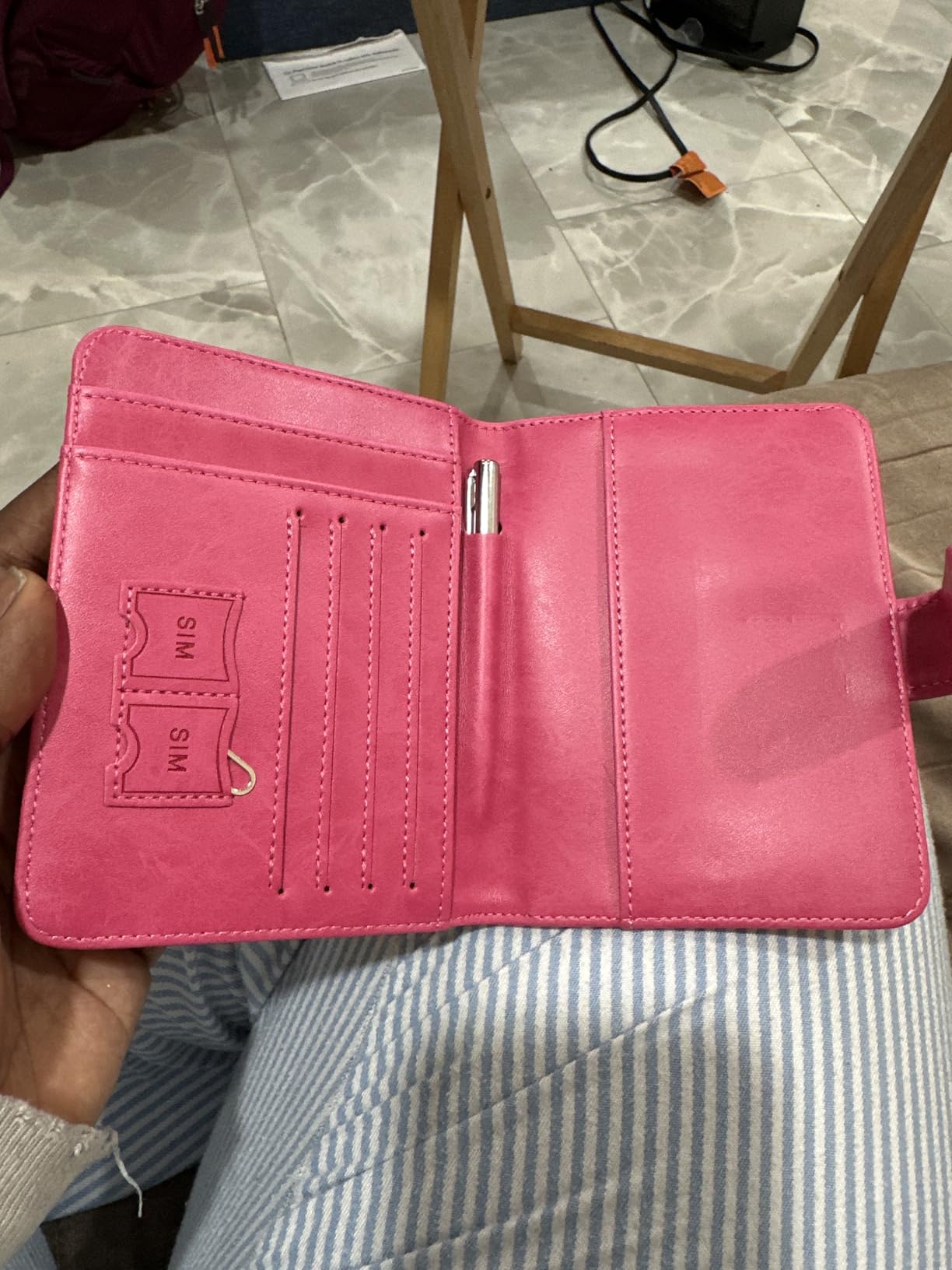 Passport Holder Cover Wallet RFID Blocking, Travel Essentials customer photo 1