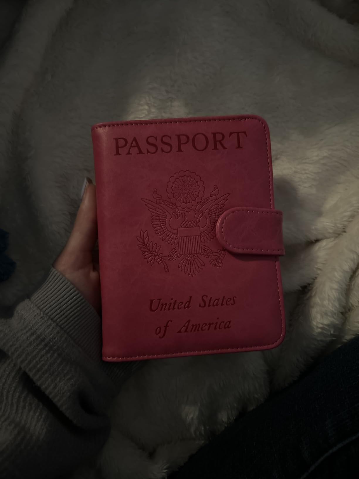 Passport Holder Cover Wallet RFID Blocking, Travel Essentials customer photo 2