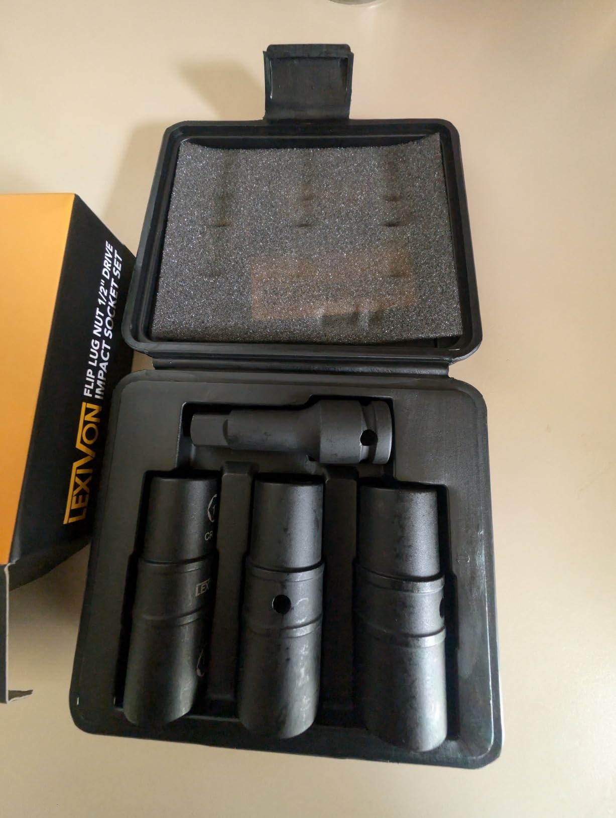 LEXIVON Impact Socket Set, 6 Total Lug Nut Size | Innovative Flip Socket Design Cover Most Commonly Inch & Metric Used Sizes | Cr-Mo Steel = Fully Impact Grade (LX-111) customer photo 1