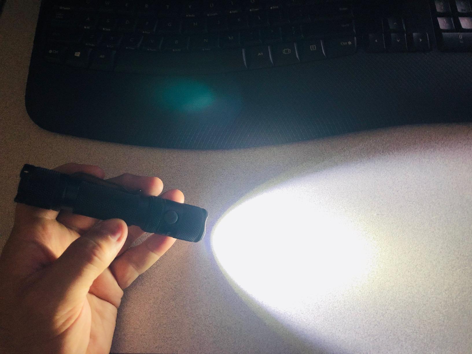 PowerTac M5-G3 2030 Lumens Rechargeable Tactical Flashlight, 330M Throw with Magnetic Charging and Dual Switch, LED Flashlight for Outdoor Emergency customer photo 1