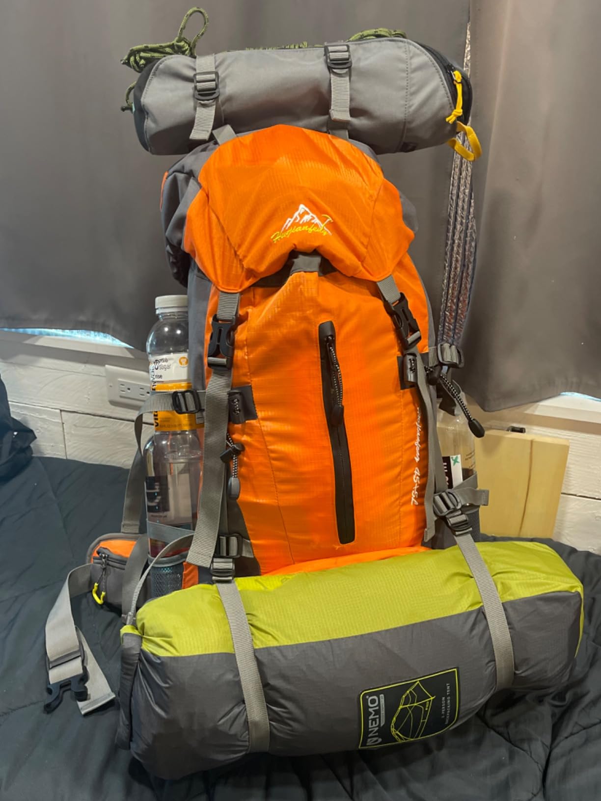WoneNice 50L(45+5) Waterproof Hiking Backpack Outdoor Daypack w/Rain Cover customer photo 1