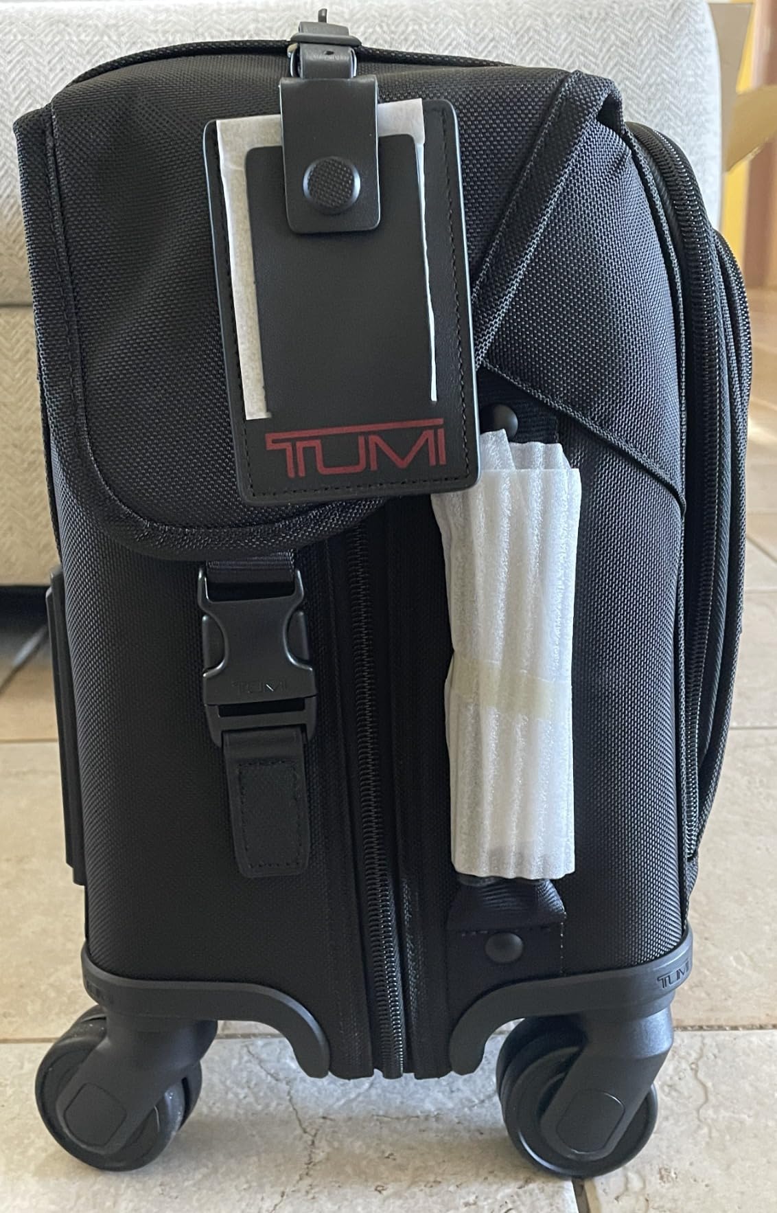 TUMI - Alpha Garment 4-Wheeled Carry-On Luggage - 22 Inch Dress or Suit Bag for Men and Women - Midnight Black customer photo 1