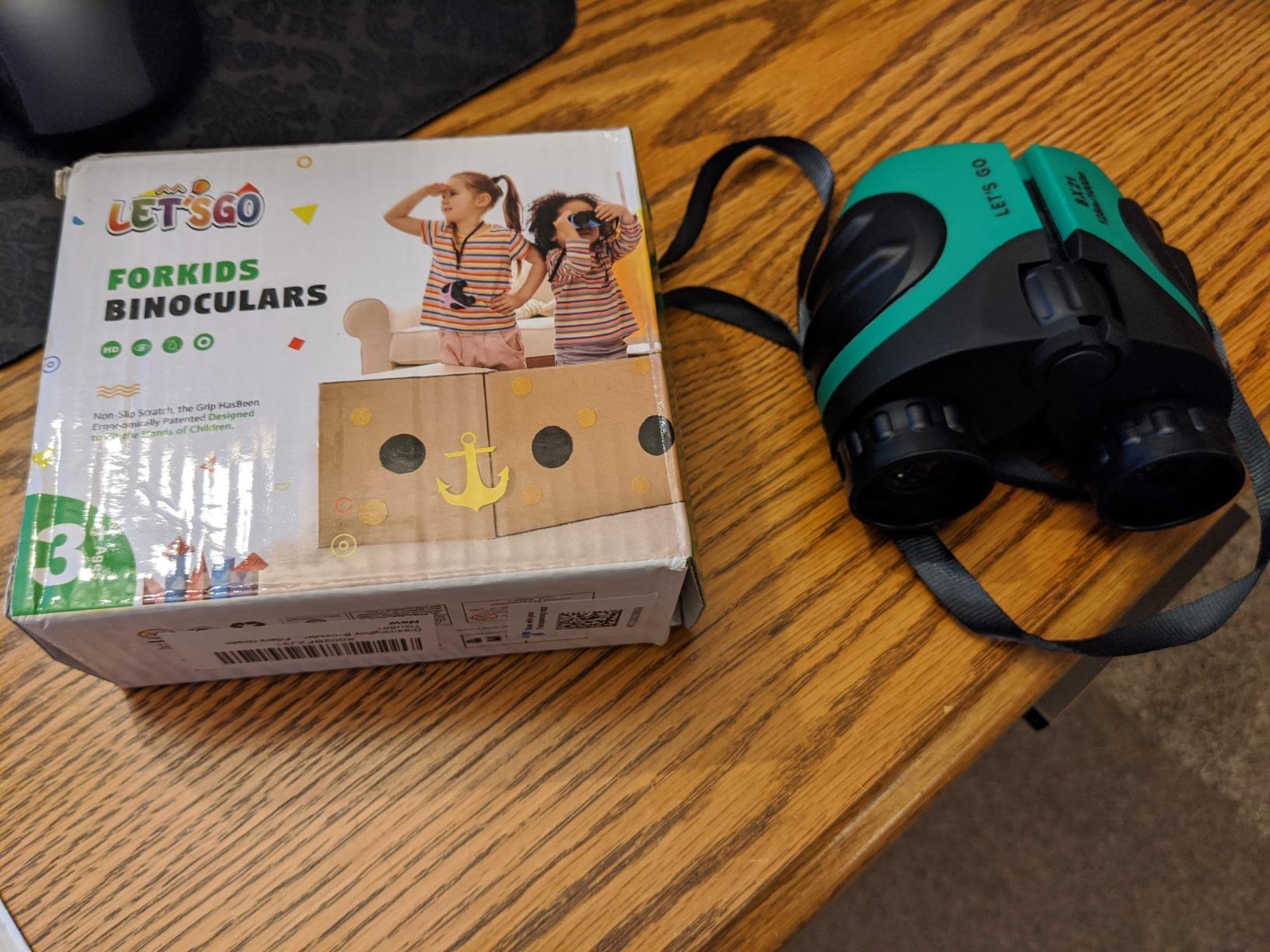 LET'S GO! Toys for 3+ Year Old Boys Girls, Compact Waterproof Binocular for Kids Hunting-Hiking Gifts for Kids Christmas Stocking Stuffers for 3-7 8-10 Year Old Grandkids Toys for Boy Girl customer photo 1
