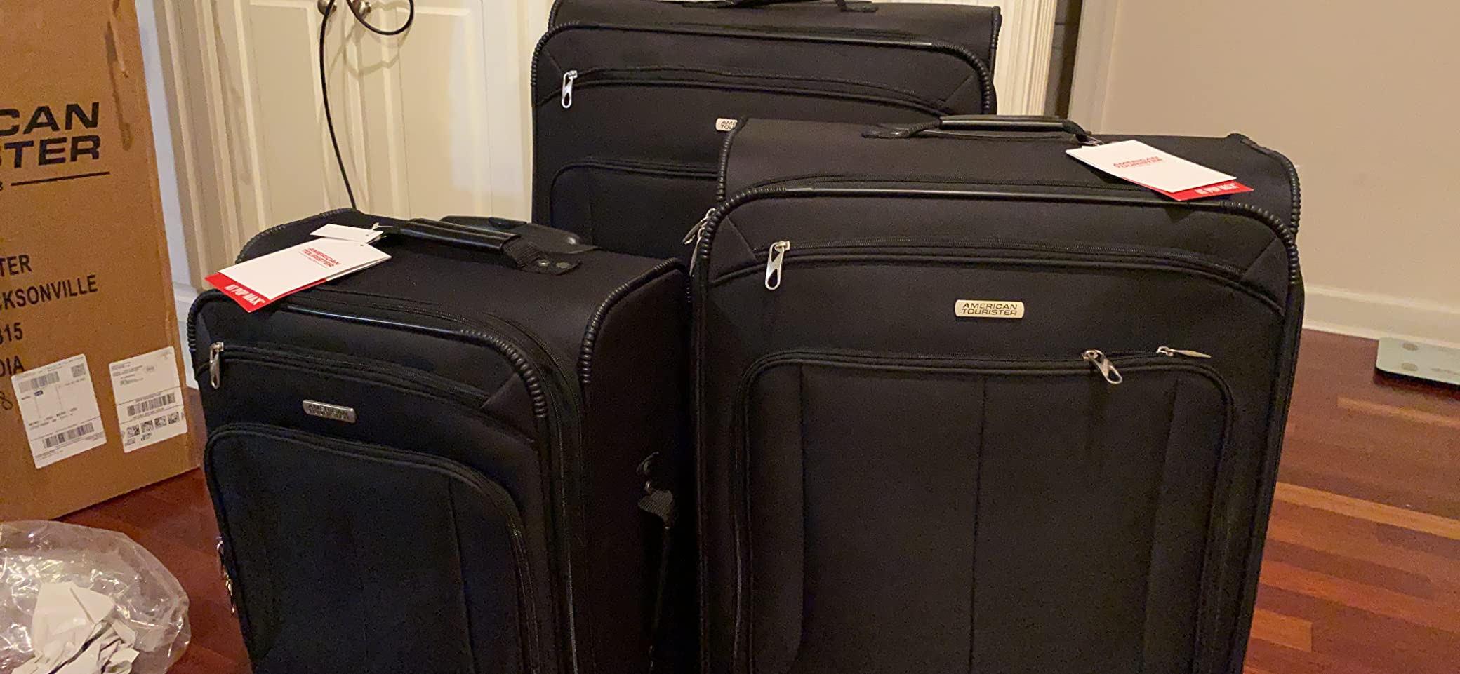 American Tourister Pop Max Softside Luggage with Spinner Wheels, Teal, 3-Piece Set (21/25/29) customer photo 1