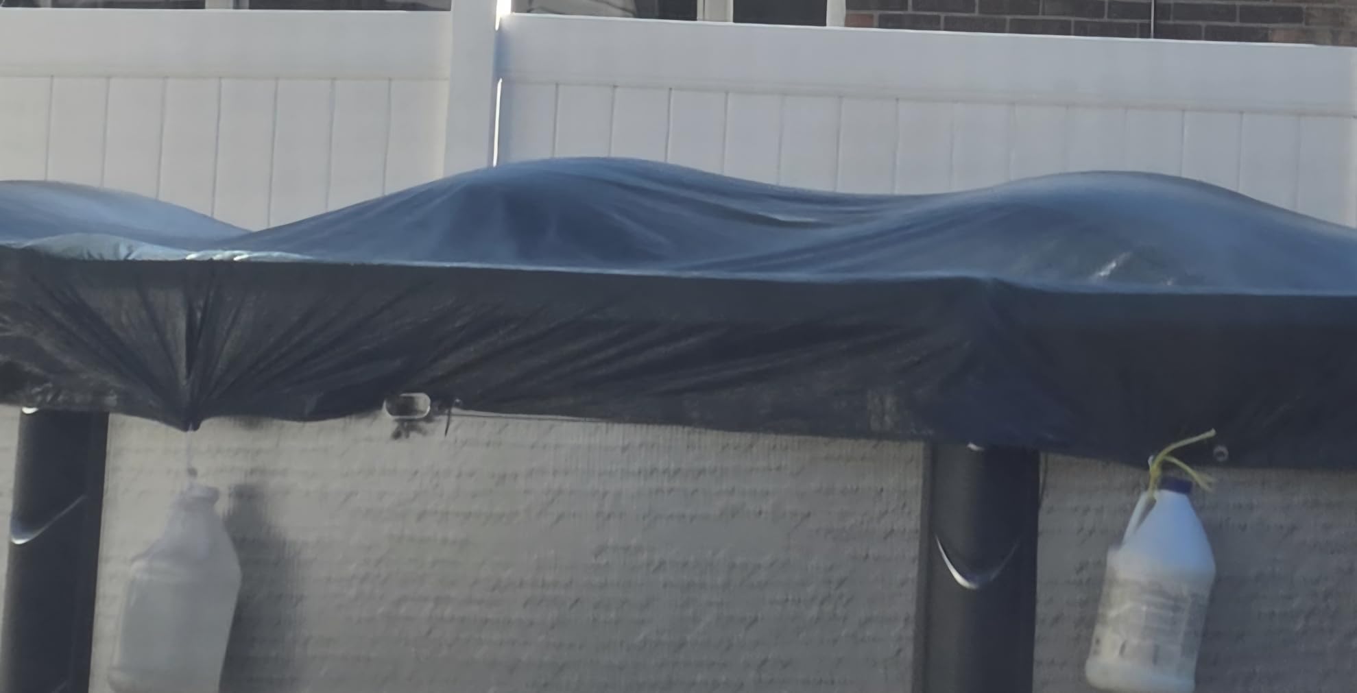 Winter Block 18' ft. Round Pool Winter Cover for Above Ground Pools - 8-Year Warranty, Cold and UV Resistant, Weatherproof and Durable, Winch & Cable Included customer photo 2