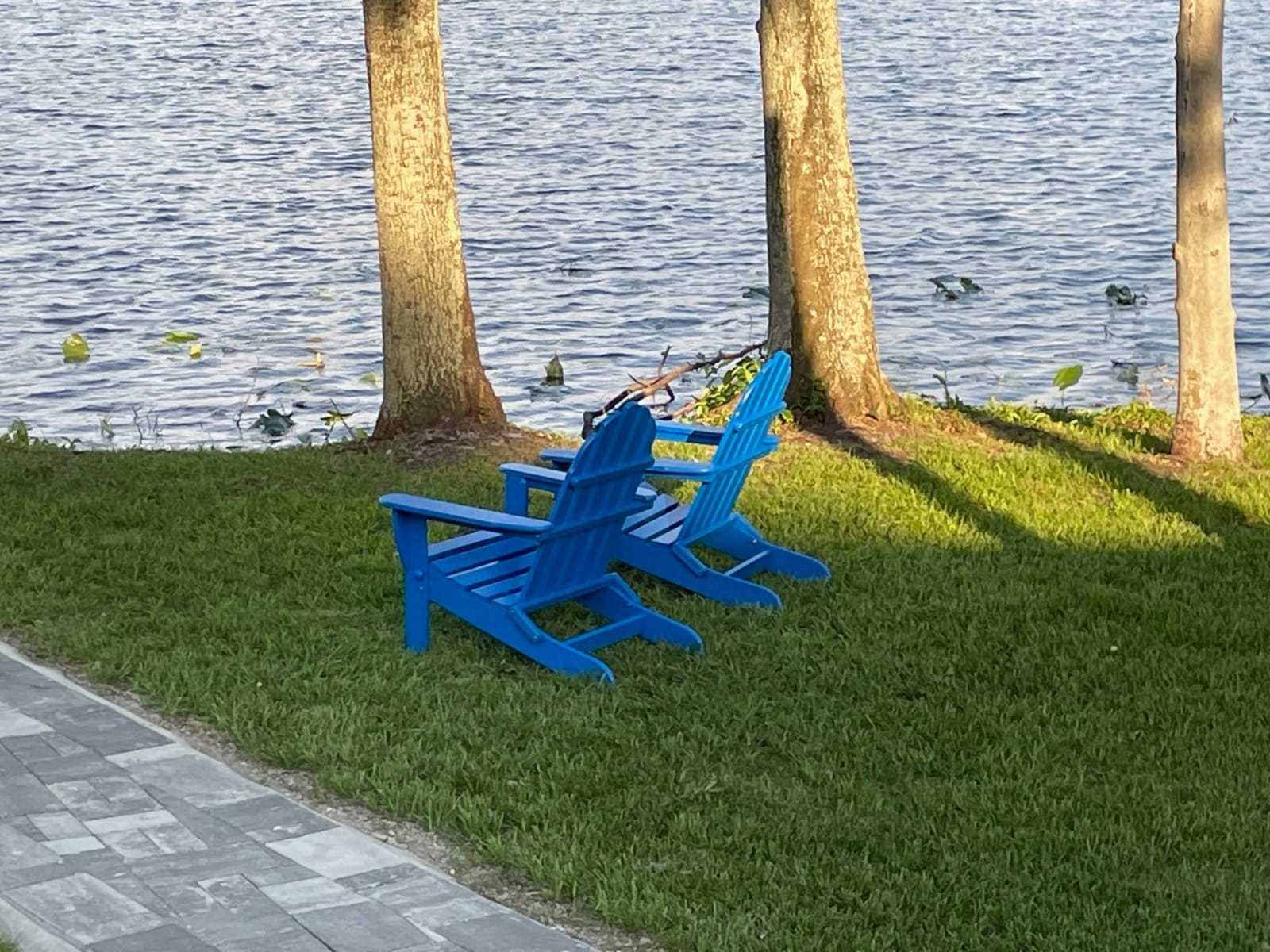 POLYWOOD AD5030NV Classic Folding Adirondack Chair, Navy customer photo 2