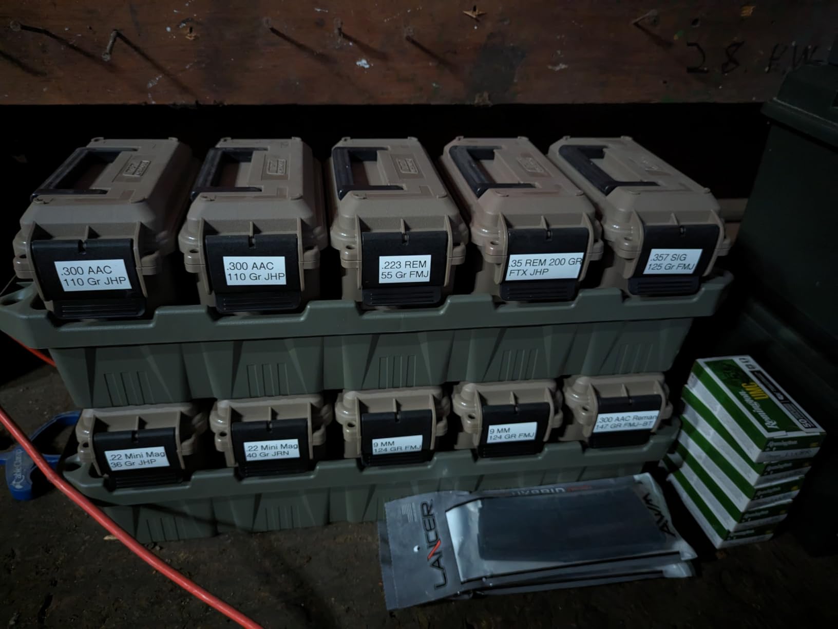 MTM AC5C 5-Can Ammo Crate Mini, Convenient size, Store 650 rounds of 9mm bulk ammo, Stackable, easy carry and transport of multi-caliber ammo, Rugged tactical carrying crate customer photo 1