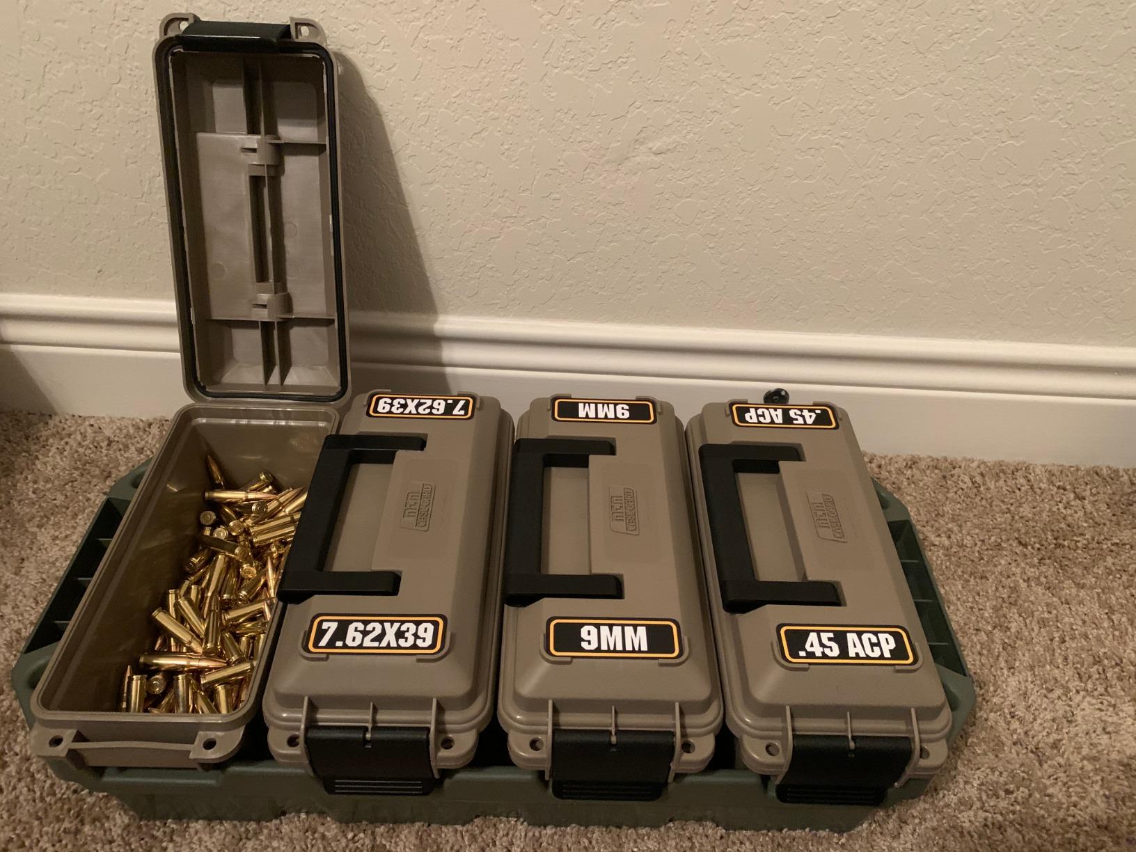 MTM AC5C 5-Can Ammo Crate Mini, Convenient size, Store 650 rounds of 9mm bulk ammo, Stackable, easy carry and transport of multi-caliber ammo, Rugged tactical carrying crate customer photo 2