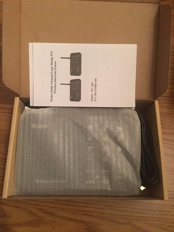 Wuloo Intercoms Wireless for Home 5280 Feet Range 10 Channel 3 Code, Wireless Intercom System for Home House Business Office, Room to Room Intercom, Home Communication System (6 Packs, Black) customer photo 2