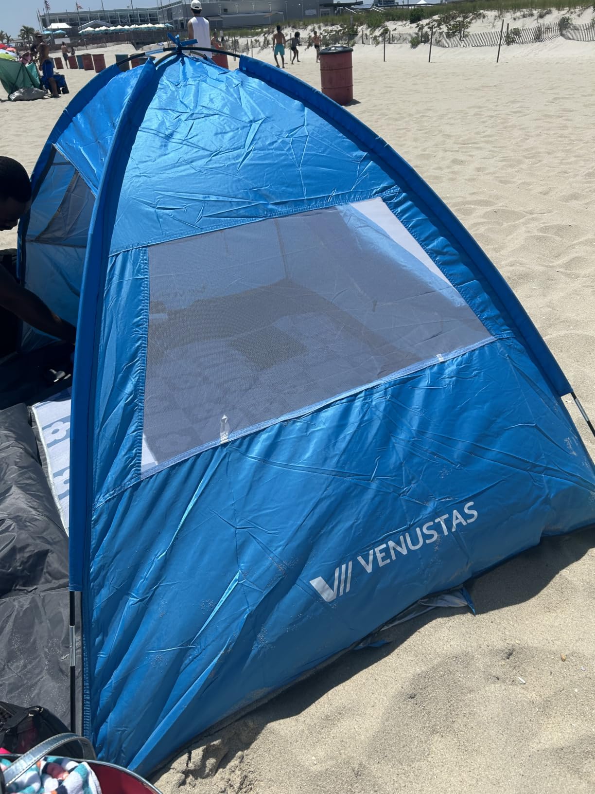 Venustas Beach Tent Sun Shelter for 3/4/6/8 Person, UPF 50+ UV Protection Beach Canopy, Lightweight and Easy Setup Cabana, Portable Shade Tent customer photo 2