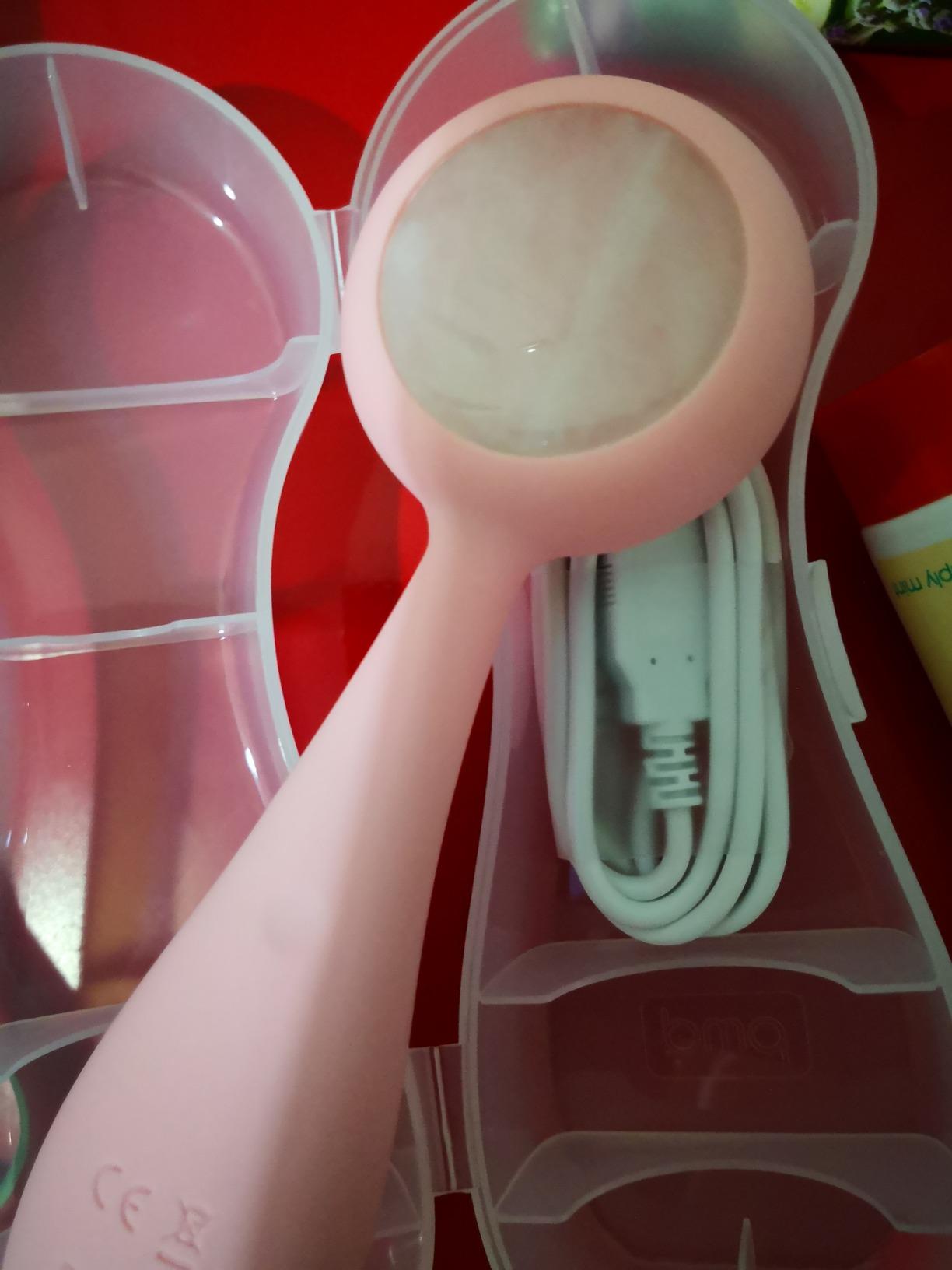 PMD Beauty Clean Pro - Electric Facial Cleansing Brush, Smart Facial Device with Silicone Brush & Heated Anti-Aging Aluminum, Gemstone, Precious Metal Massager customer photo 2