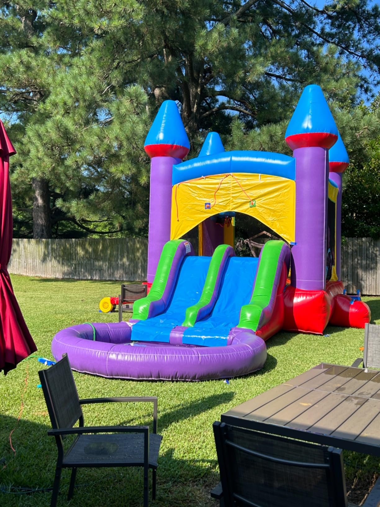 14x17 Jelly Bean Commercial Inflatable Bouncer Dual Slide Pool customer photo 2