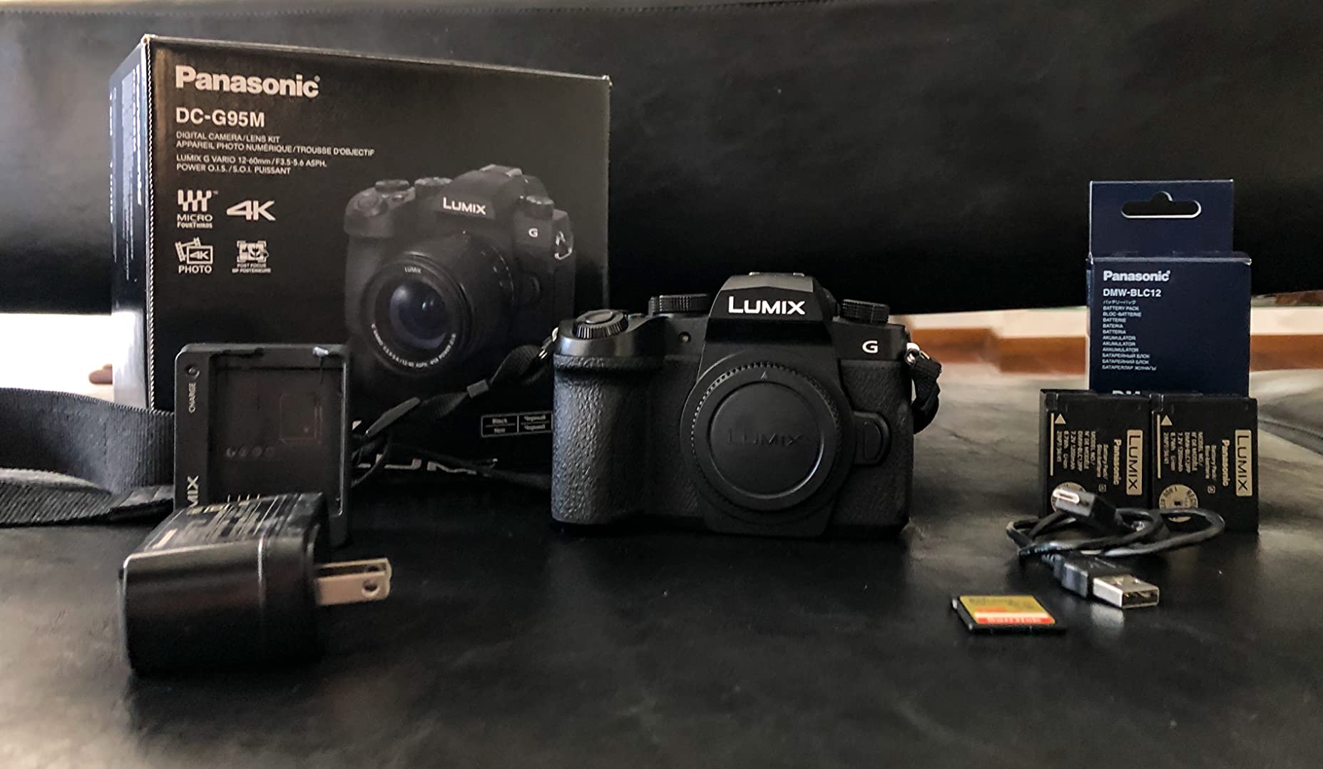 Panasonic LUMIX G95 20.3 Megapixel Mirrorless Camera, 12-60mm F3.5-5.6 Micro Four Thirds Lens, 5-Axis Dual I.S. 2, 4K 24p 30p Video, Pre-Installed V-Log L, 3