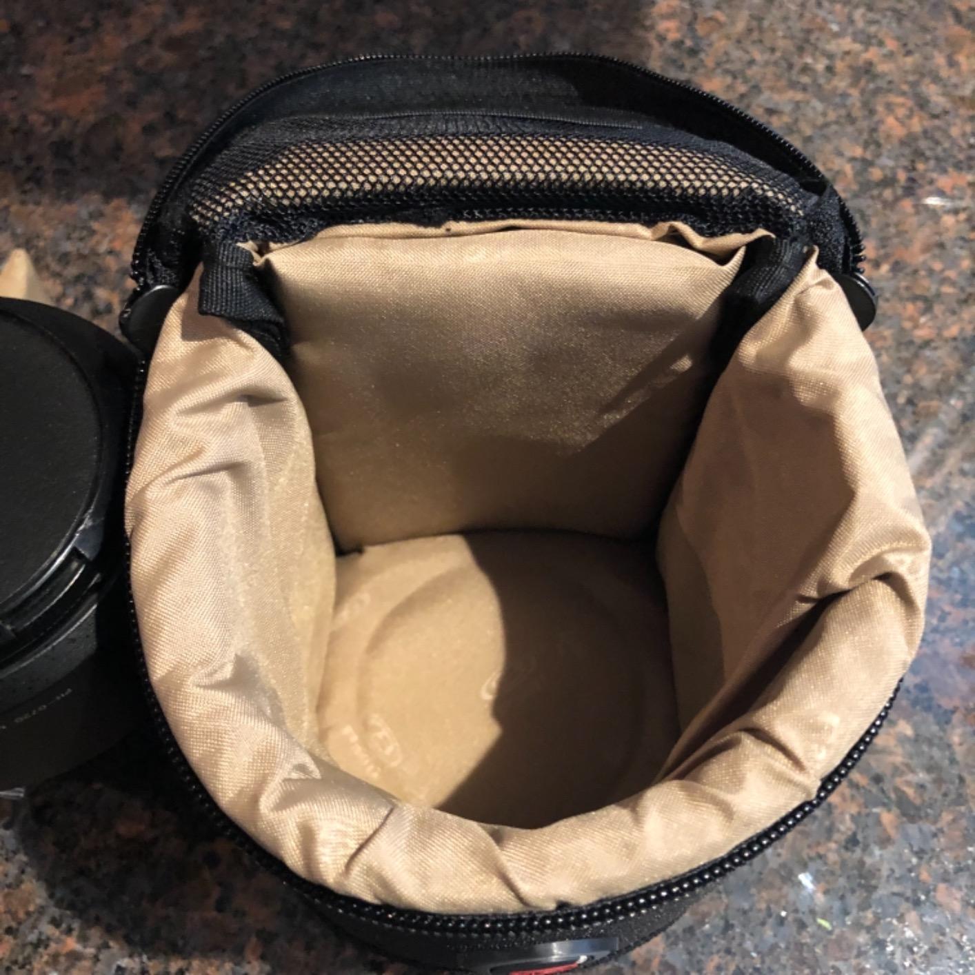 DSLR Lens Case Pouch for Small Camera Lens, Fits Up to 3.35