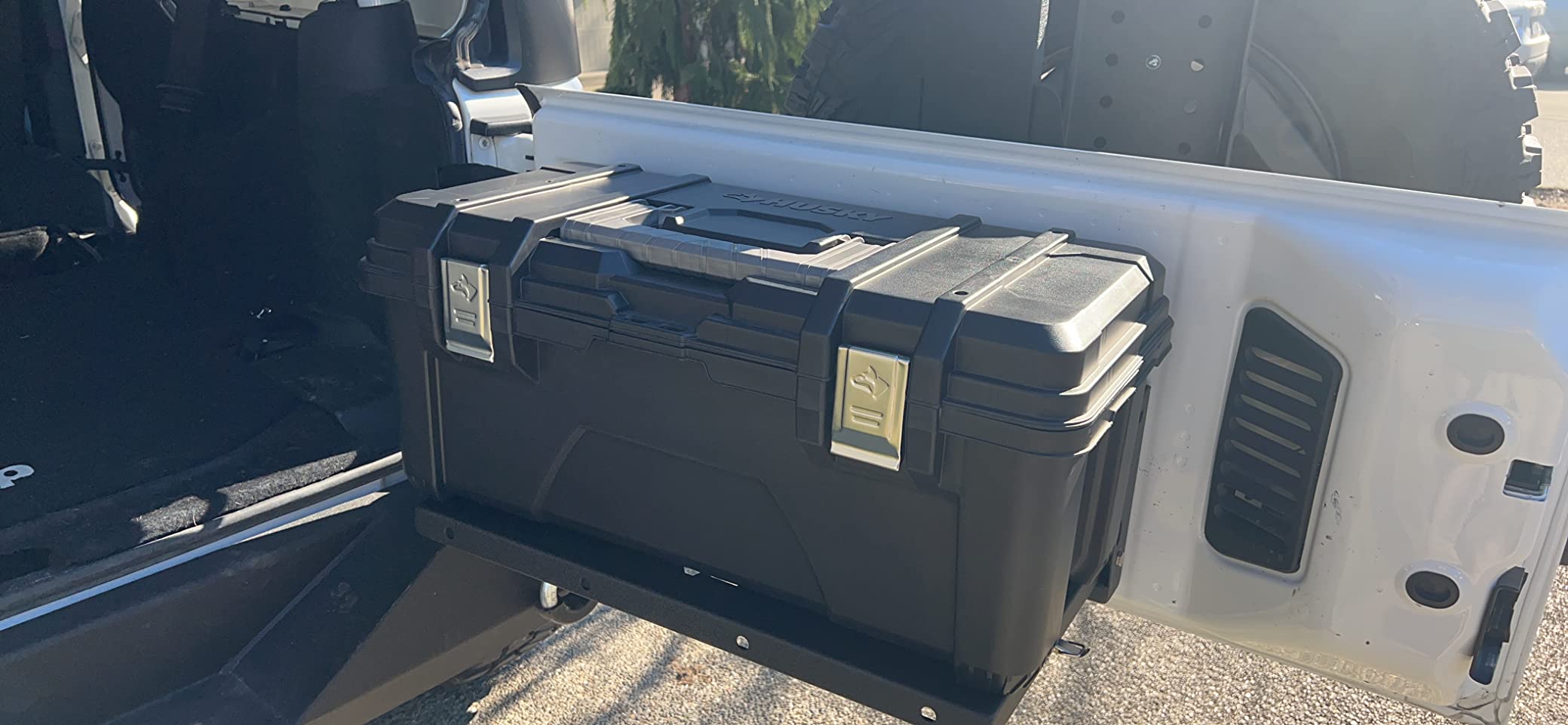 EAG Metal Tailgate Table Cargo Storage Rack Shelf Compatible with 07-18 Wrangler JK customer photo 2