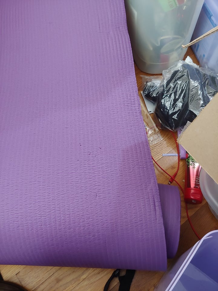BalanceFrom Yoga Mat, 1-Inch Extra Thick High Density Exercise Mat, Anti-Tear Exercise Yoga Mat with Carrying Strap, Suitable for Various Yoga Exercises, Multiple Colors customer photo 1