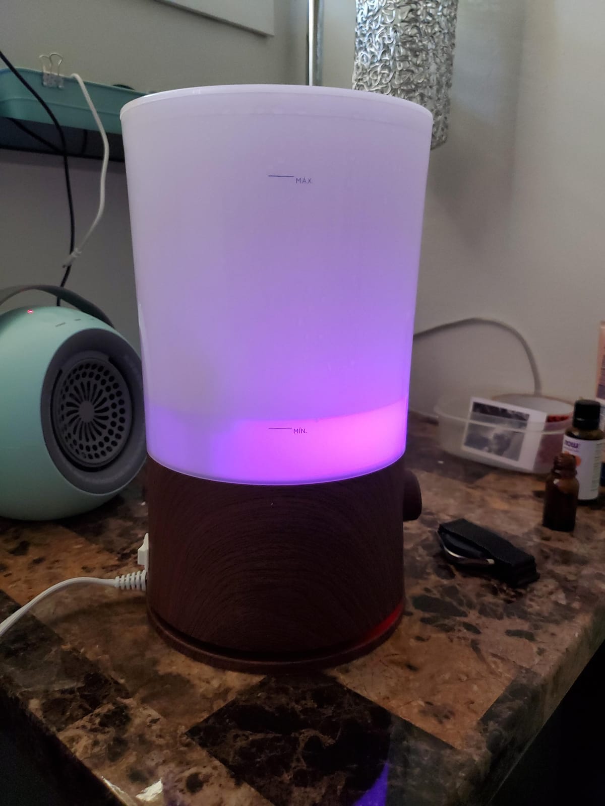 BlueHills Premium 2000 ML XL Essential Oil Diffuser Humidifier 2L Dark Wood customer photo 2