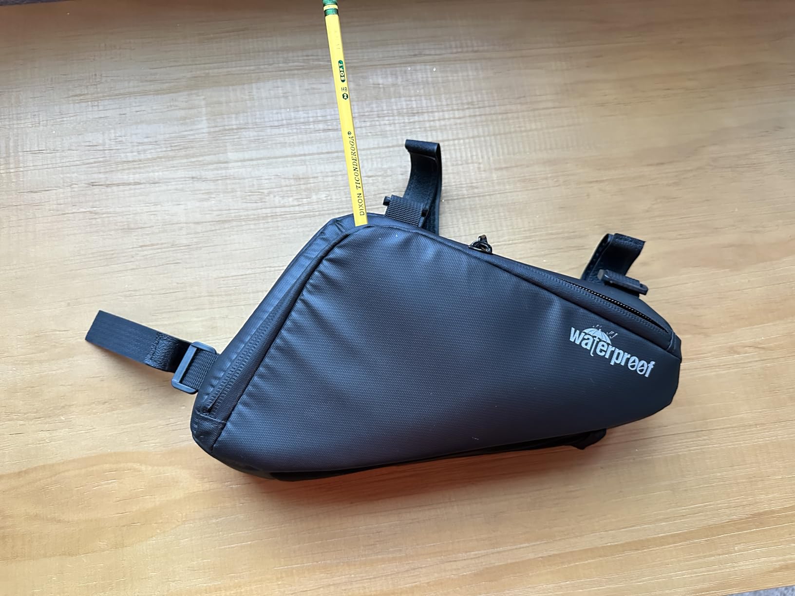 NDakter Bike Frame Bag, 2L Waterproof Bicycle Triangle Bag, Storage Pouch for Cycling Accessories, Front Tube Pack for Mountain Road Commute Bikes customer photo 2