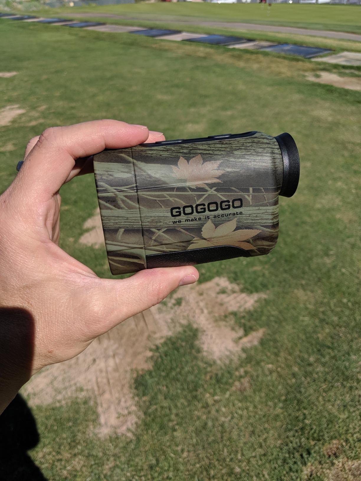 Gogogo Sport Vpro GS06 Hunting Rangefinder, Laser Range Finder 1200 Yards | Archery Rangefinder for Bow Hunting with Range/Slope/Speed Mode, 6X Magnification, 0.5s Fast Ranging, Hunting Gifts for Men customer photo 2