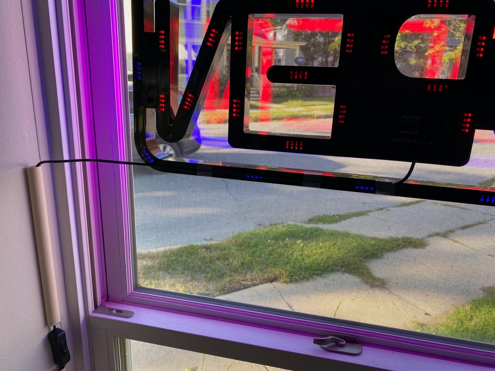 BritTech 21'' x 10'' Ultra Bright LED Neon Open Sign - Remote Controlled - Blue/Red - Get Your Business Seen Day or Night customer photo 2