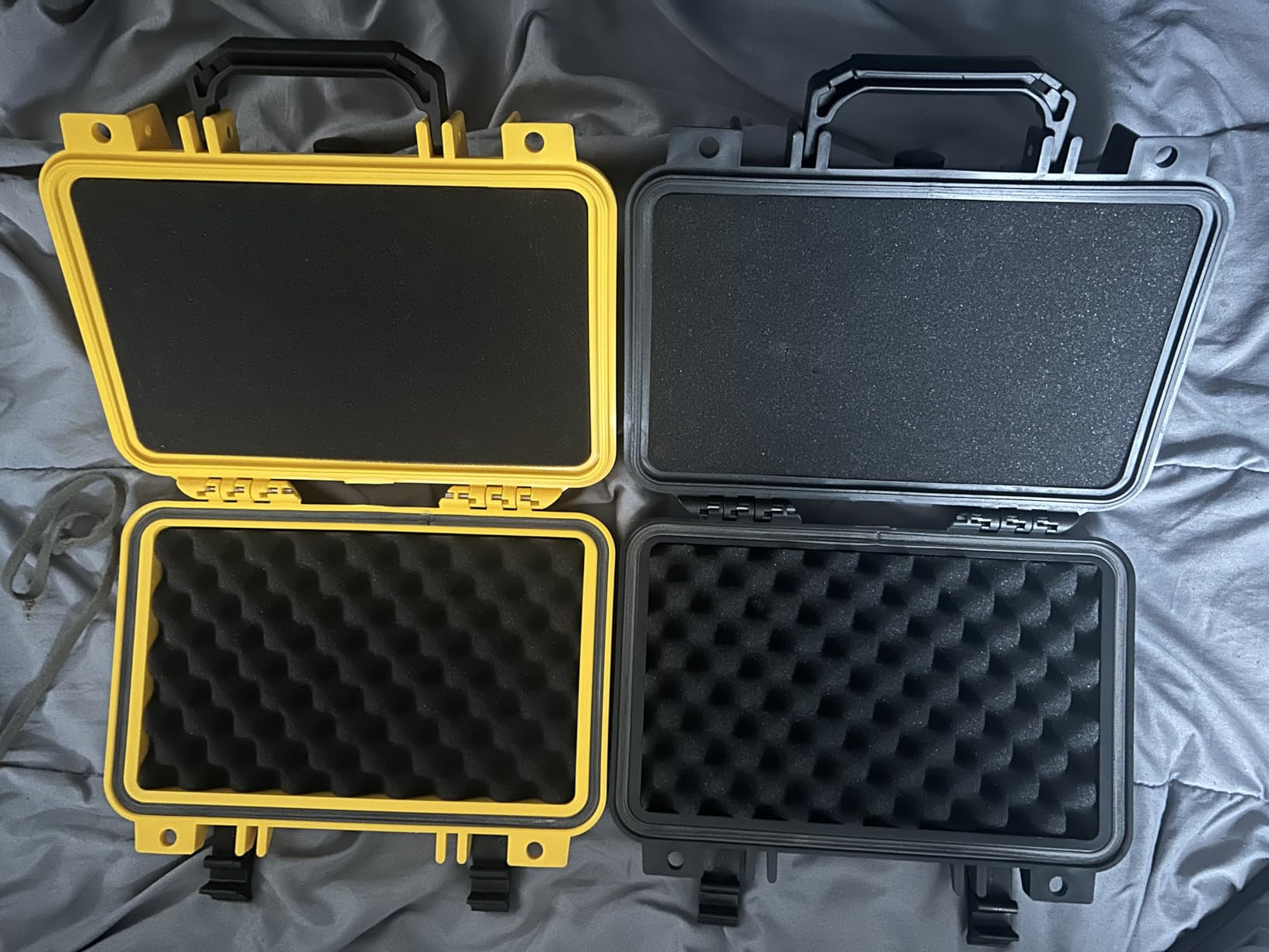 MEIJIA Portable All Weather Waterproof Protective Hard Case, Small Camera Case, Dry Case with Customizable Foam, Fit Use of Drones, Camera, Equipments, 11.65 x 8.35 x 3.78 customer photo 1